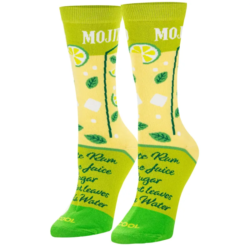 Mojito Recipe Women's Crew Socks sold by Odd Sox