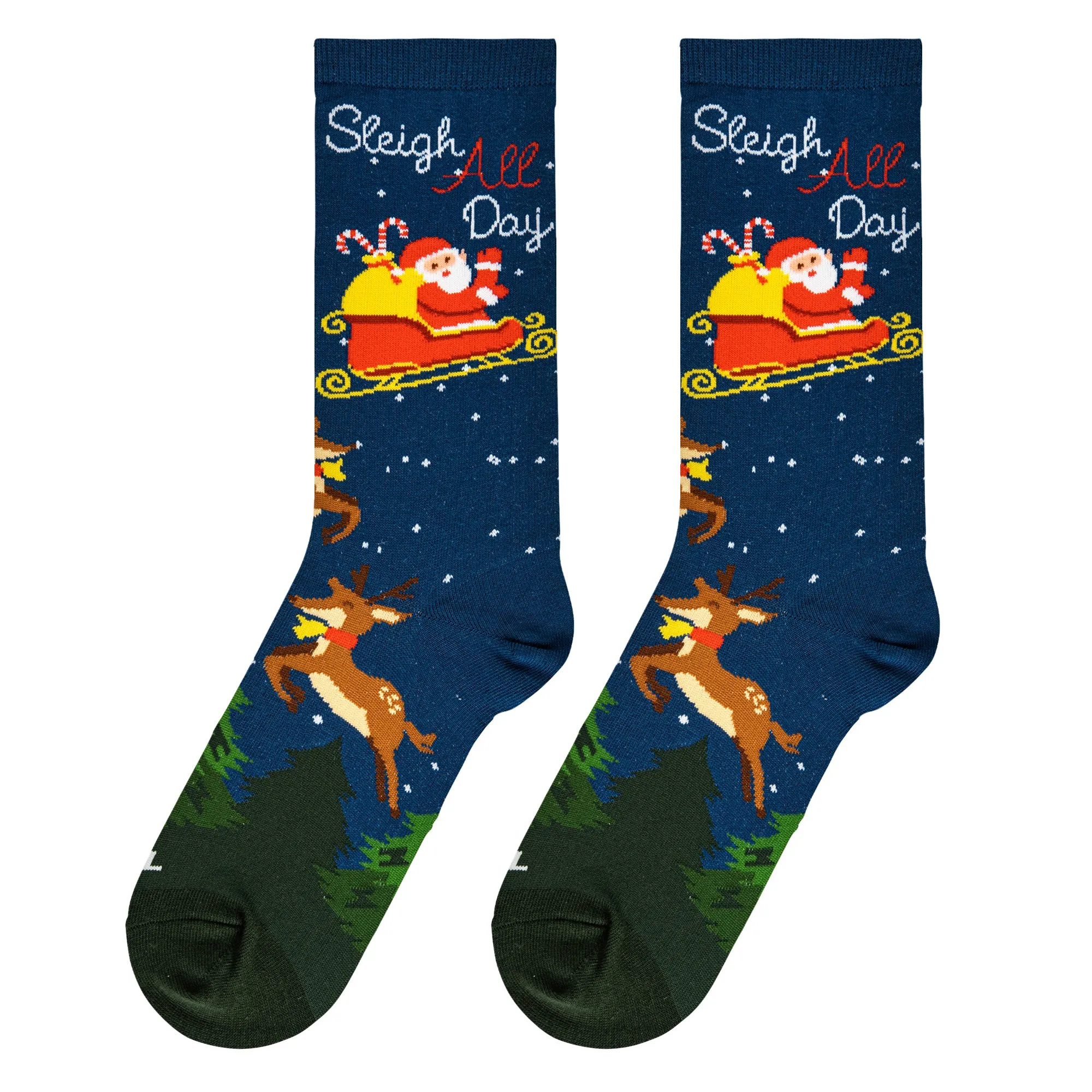 Sleigh All Day Women's Crew Socks sold by Odd Sox product image thumbnail 5
