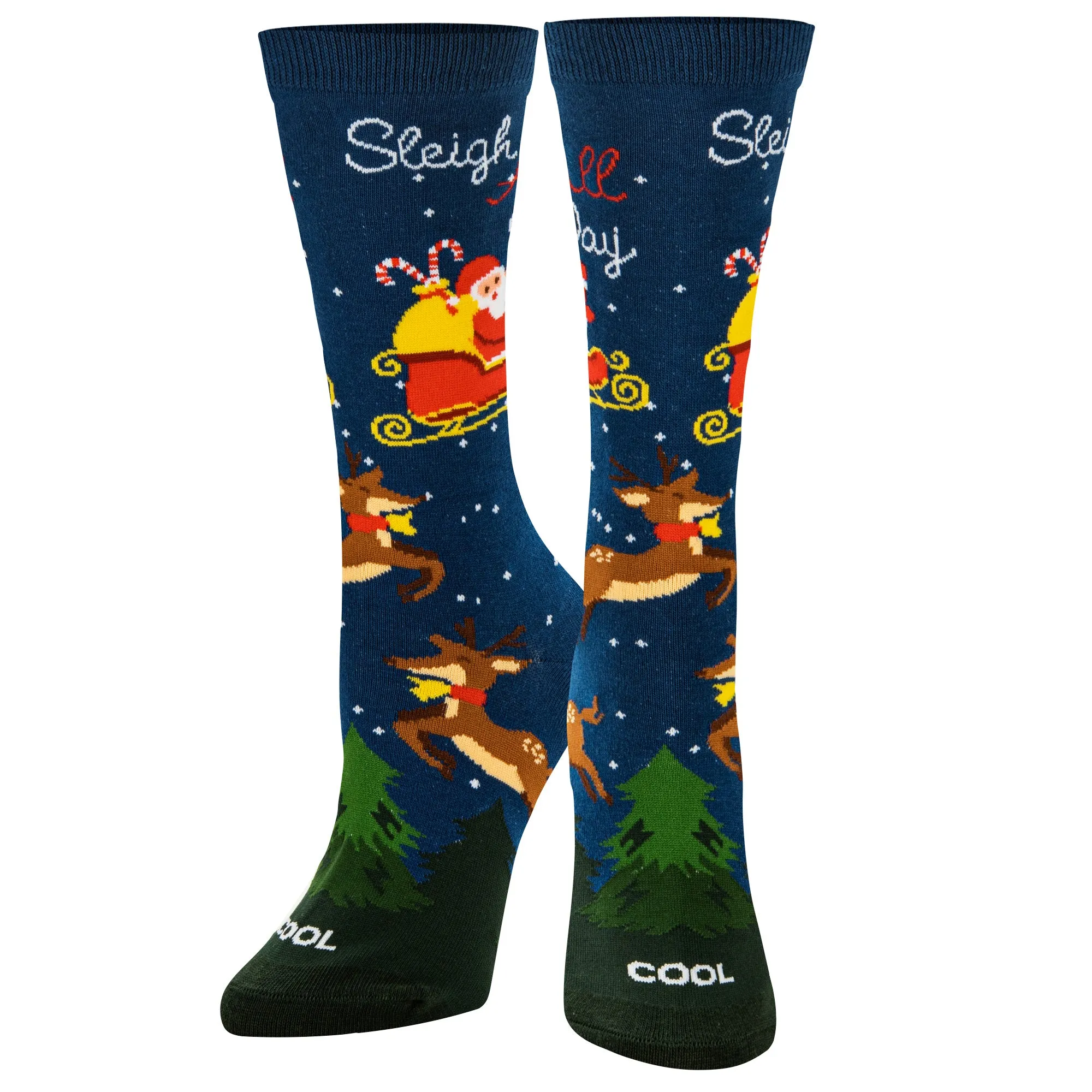Sleigh All Day Women's Crew Socks sold by Odd Sox product image thumbnail 2