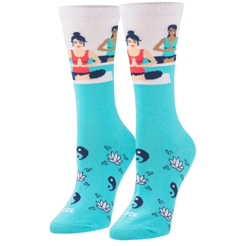 Tranquility Women's Crew Socks sold by Odd Sox