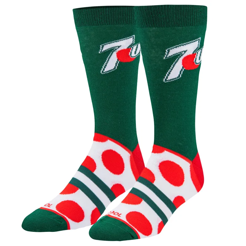 7UP Big Dots Men's Crew Socks sold by Odd Sox
