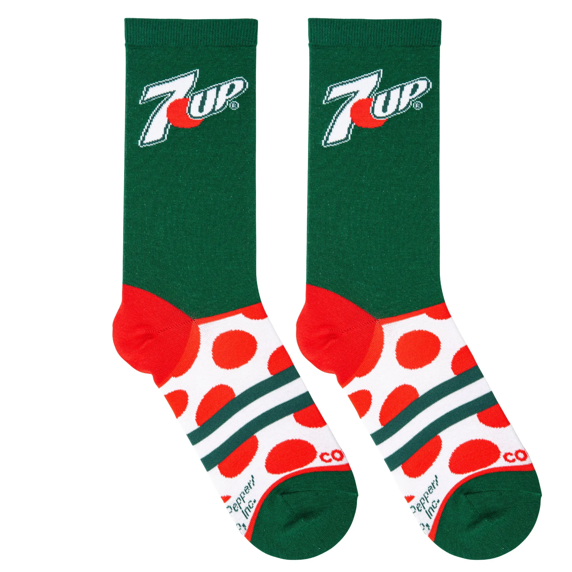 7UP Big Dots Men's Crew Socks sold by Odd Sox product image thumbnail 5