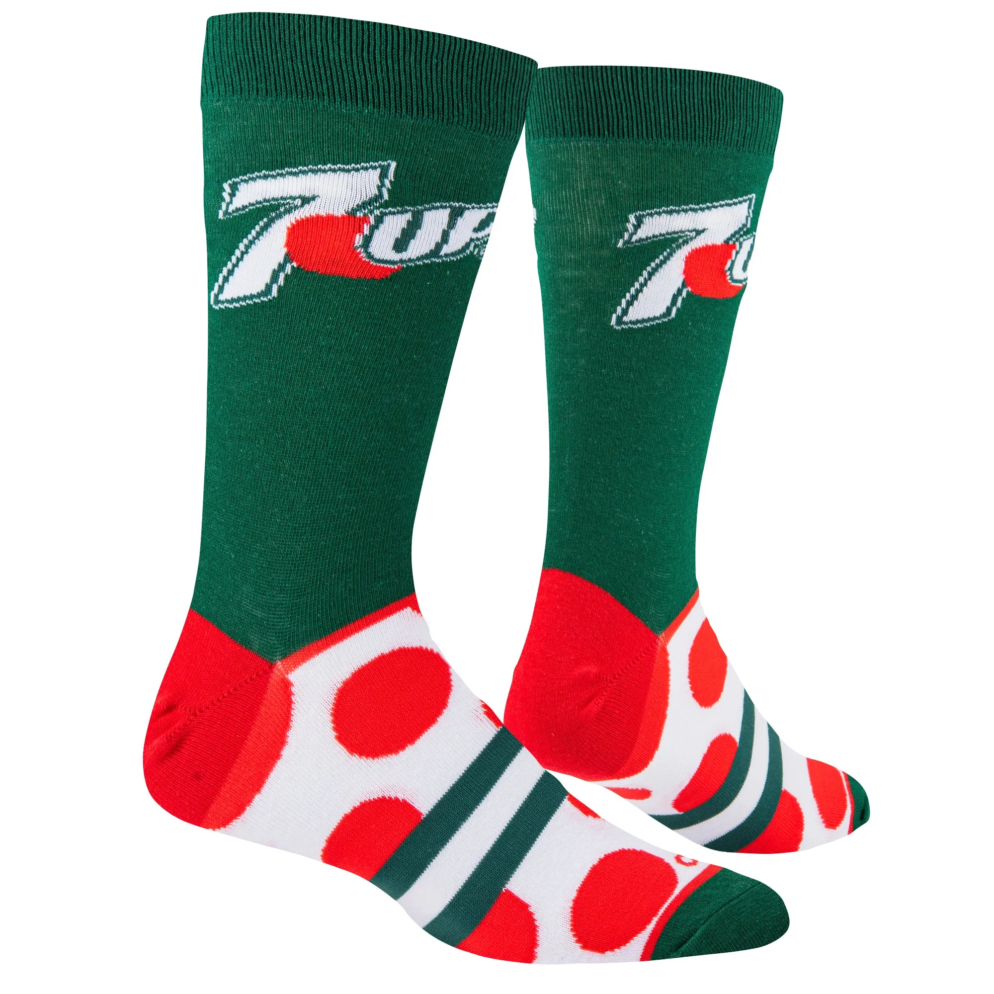 7UP Big Dots Men's Crew Socks sold by Odd Sox product image thumbnail 3