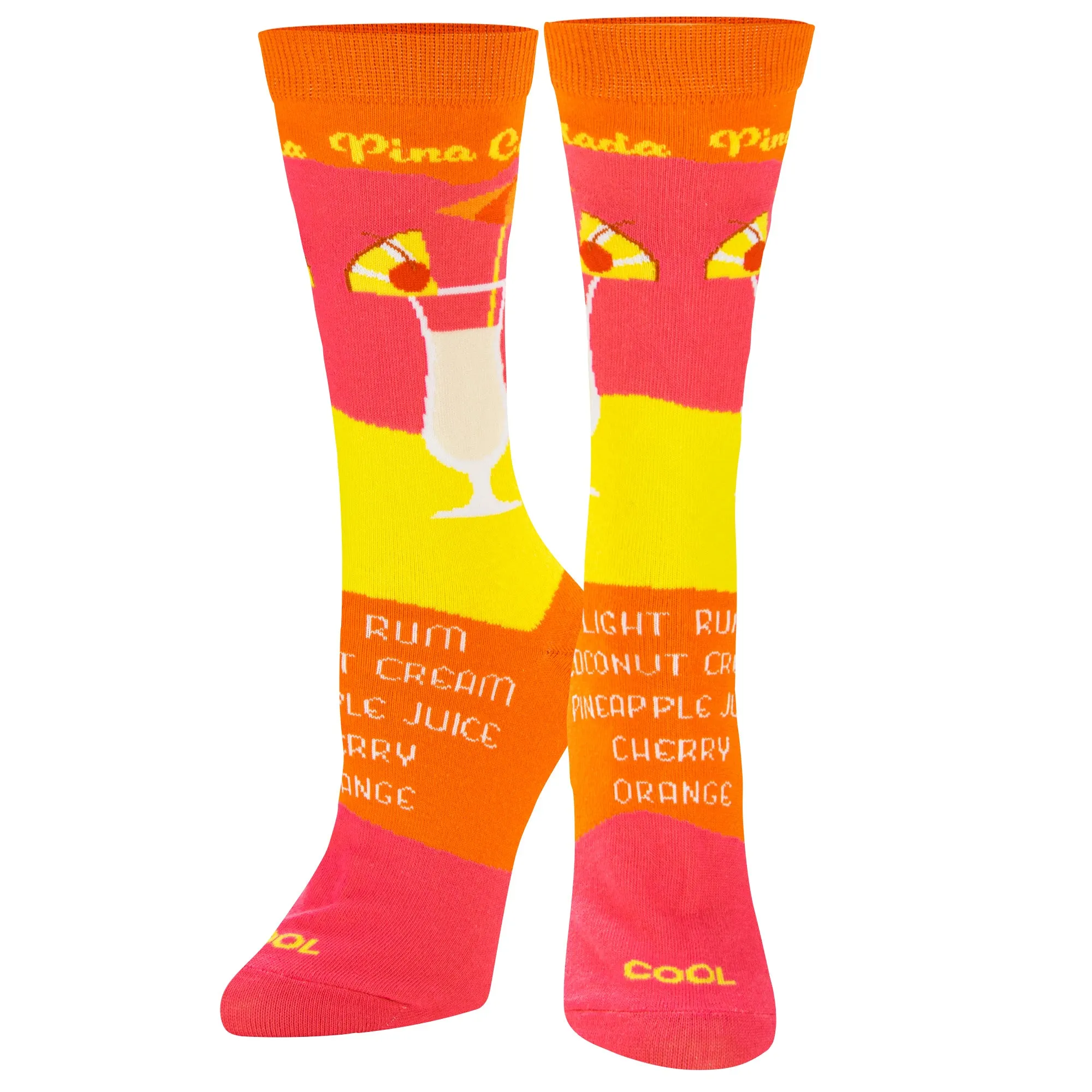 Pina Colada Recipe Women's Crew Socks sold by Odd Sox product image thumbnail 2