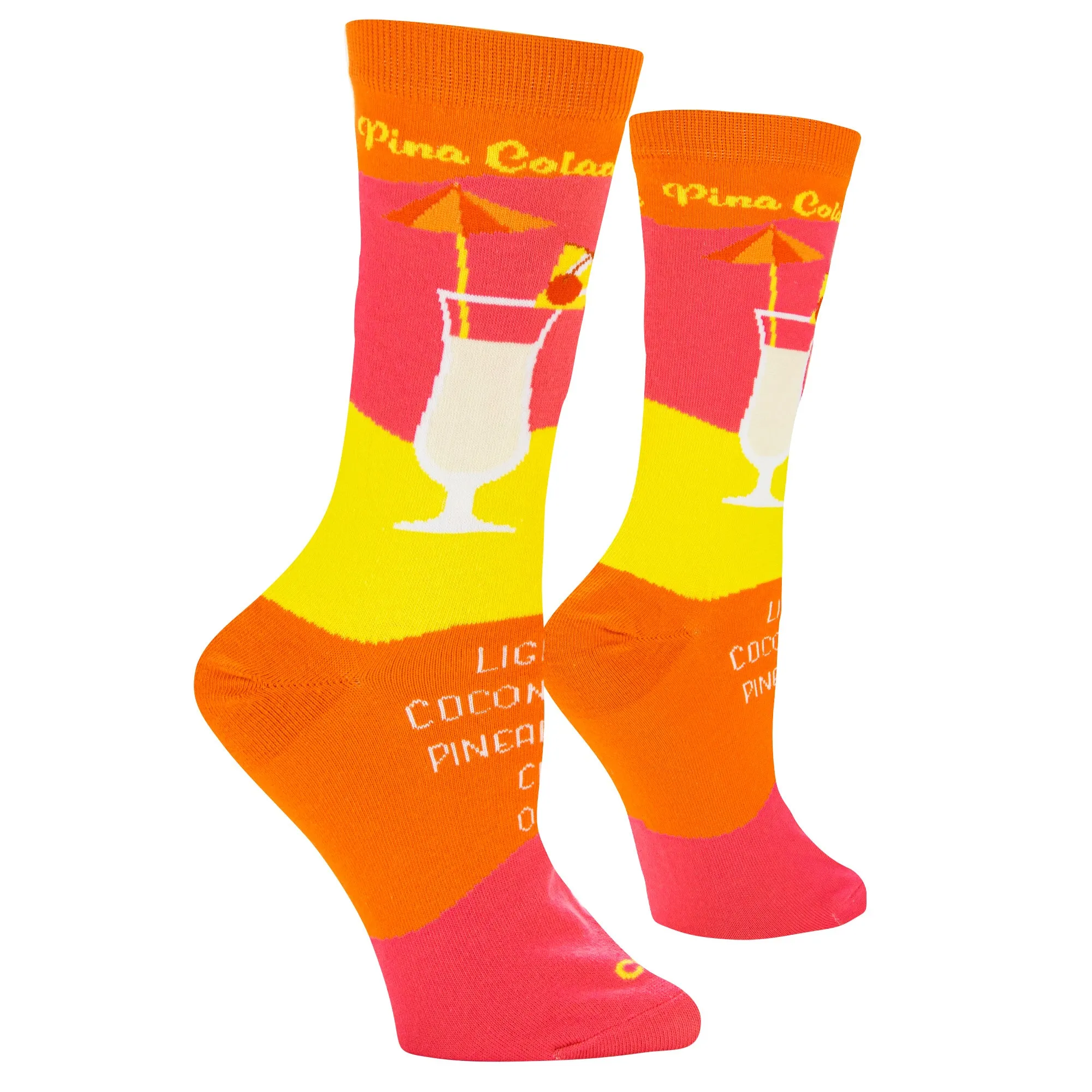 Pina Colada Recipe Women's Crew Socks sold by Odd Sox product image thumbnail 3