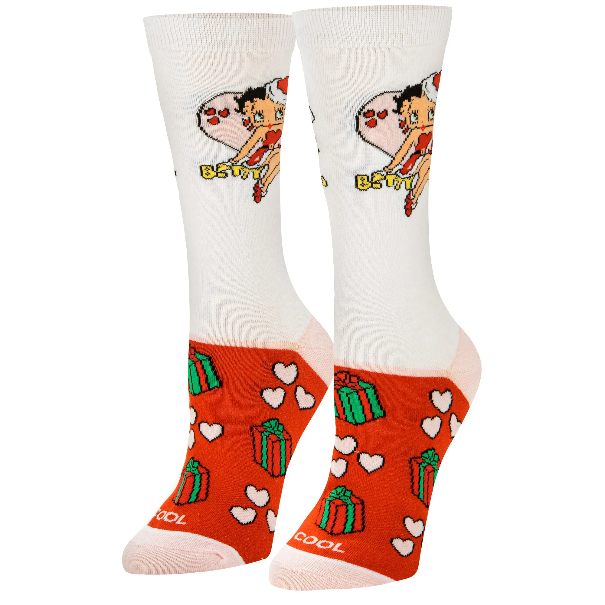 Betty Boop Christmas Women's Crew Socks sold by Odd Sox