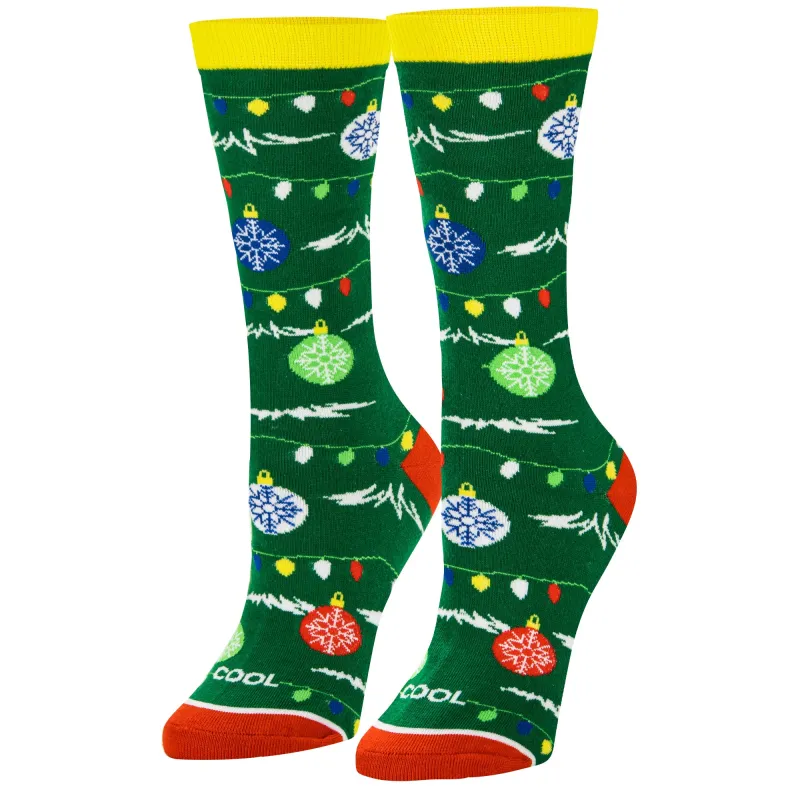 Christmas Tree Women's Crew Socks sold by Odd Sox