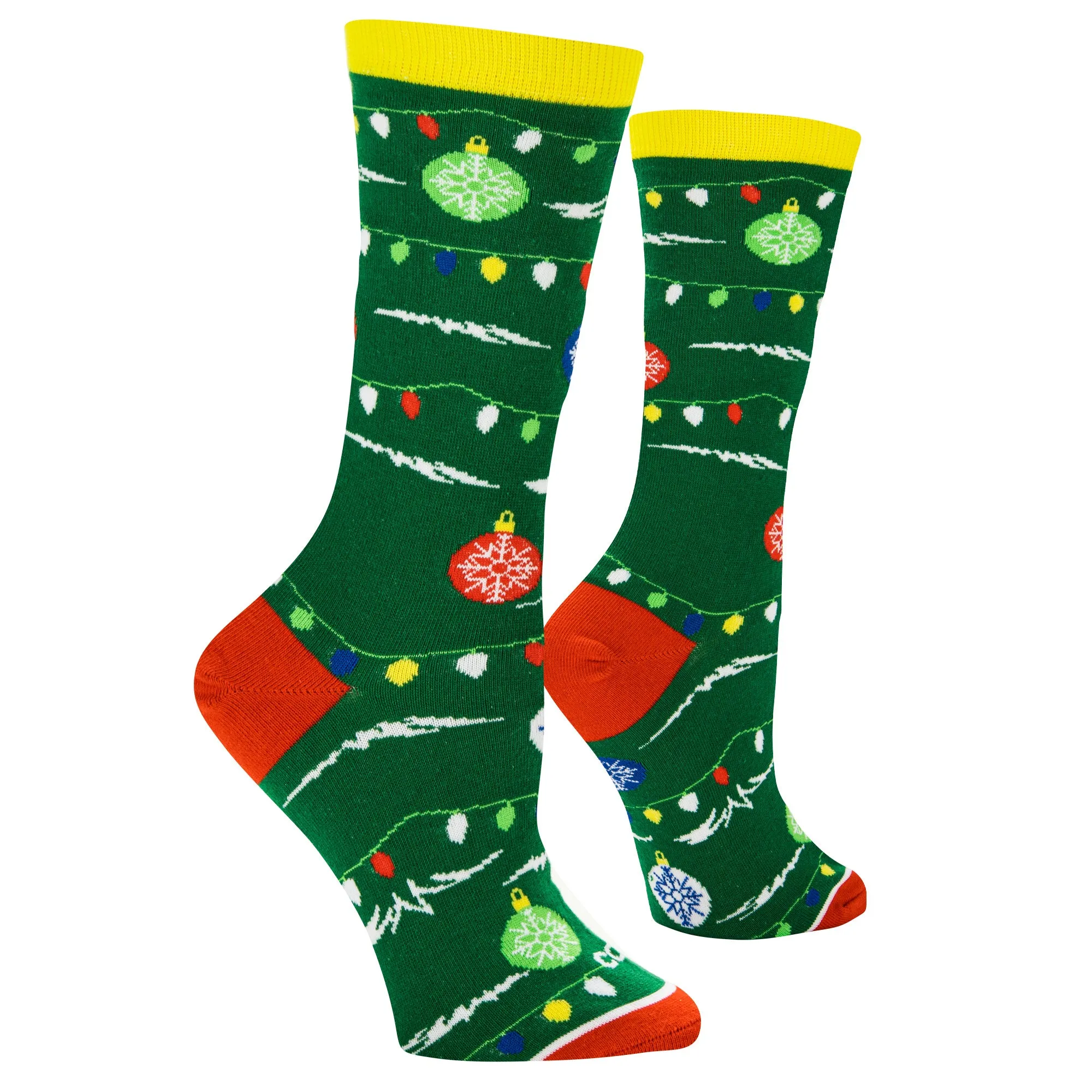 Christmas Tree Women's Crew Socks sold by Odd Sox product image thumbnail 3