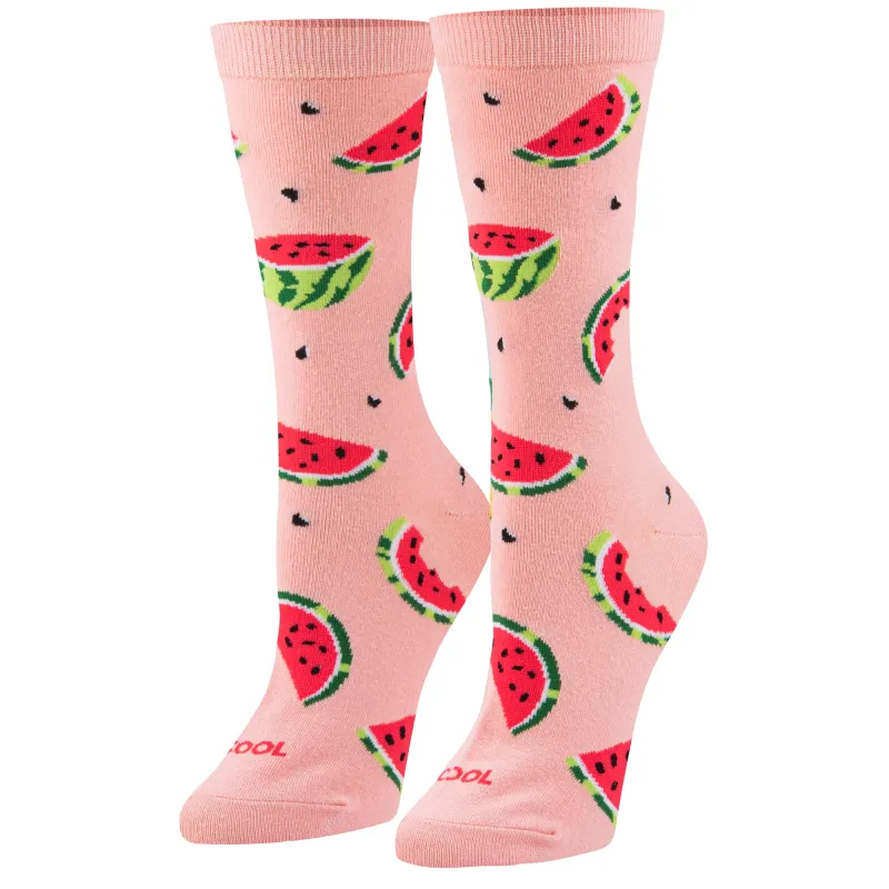 Melons Women's Crew Socks sold by Odd Sox