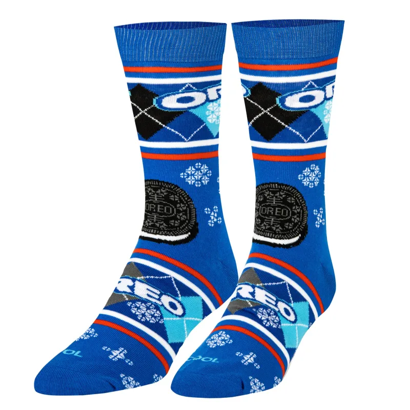 Oreo Christmas Men's Crew Socks sold by Odd Sox