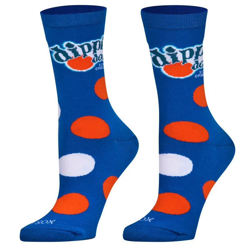 Dippin Dots Blue Women's Crew Socks sold by Odd Sox