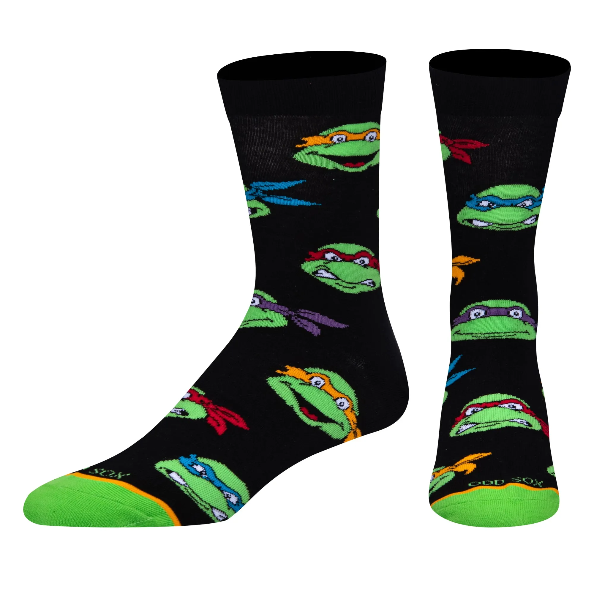 Retro Turtle Heads Men's Crew Socks sold by Odd Sox product image thumbnail 2