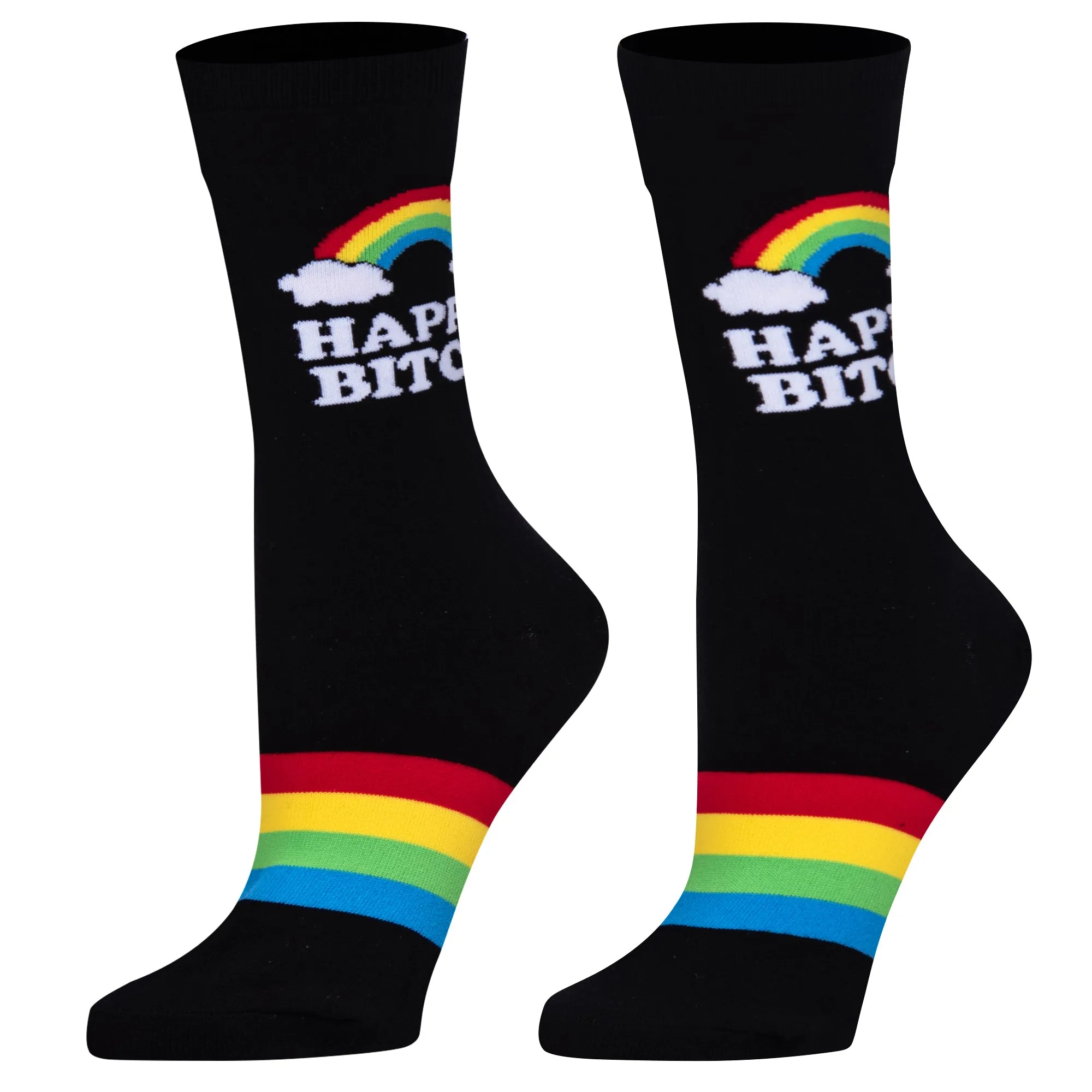 Happy Bitch Women's Crew Socks sold by Odd Sox