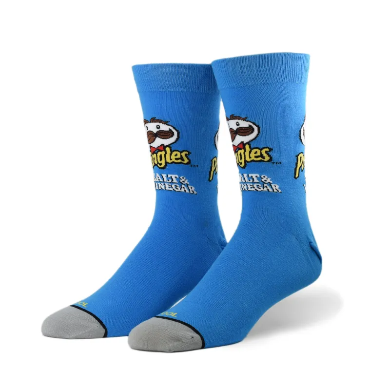 Pringles Salt & Vinegar Men's Crew Socks sold by Odd Sox