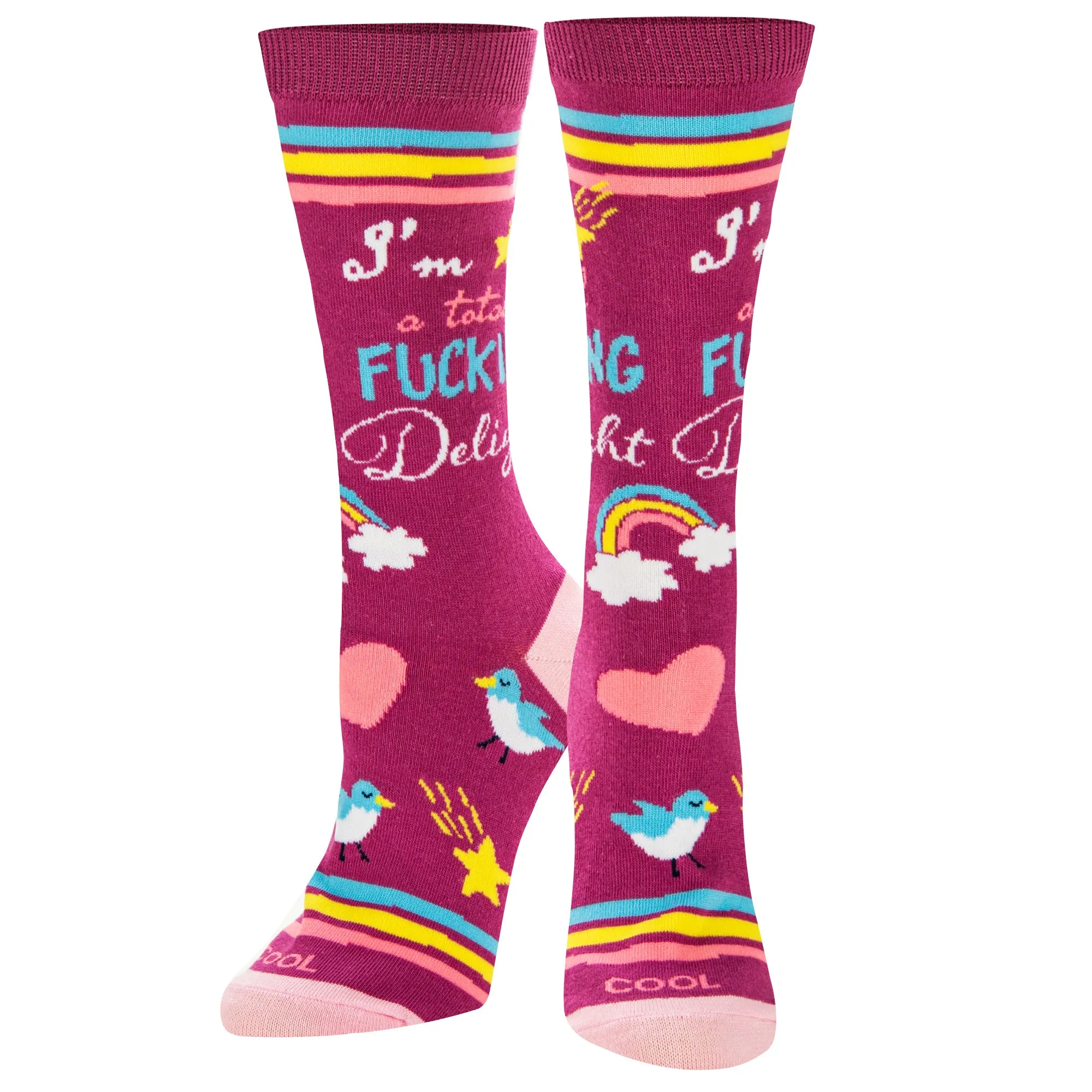 Delight Women's Crew Socks sold by Odd Sox product image thumbnail 2