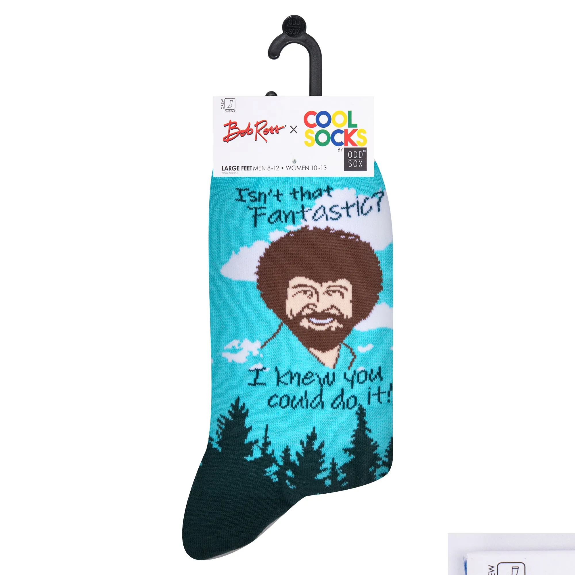 Bob Ross You Can Do it Men's Crew Socks sold by Odd Sox product image thumbnail 5