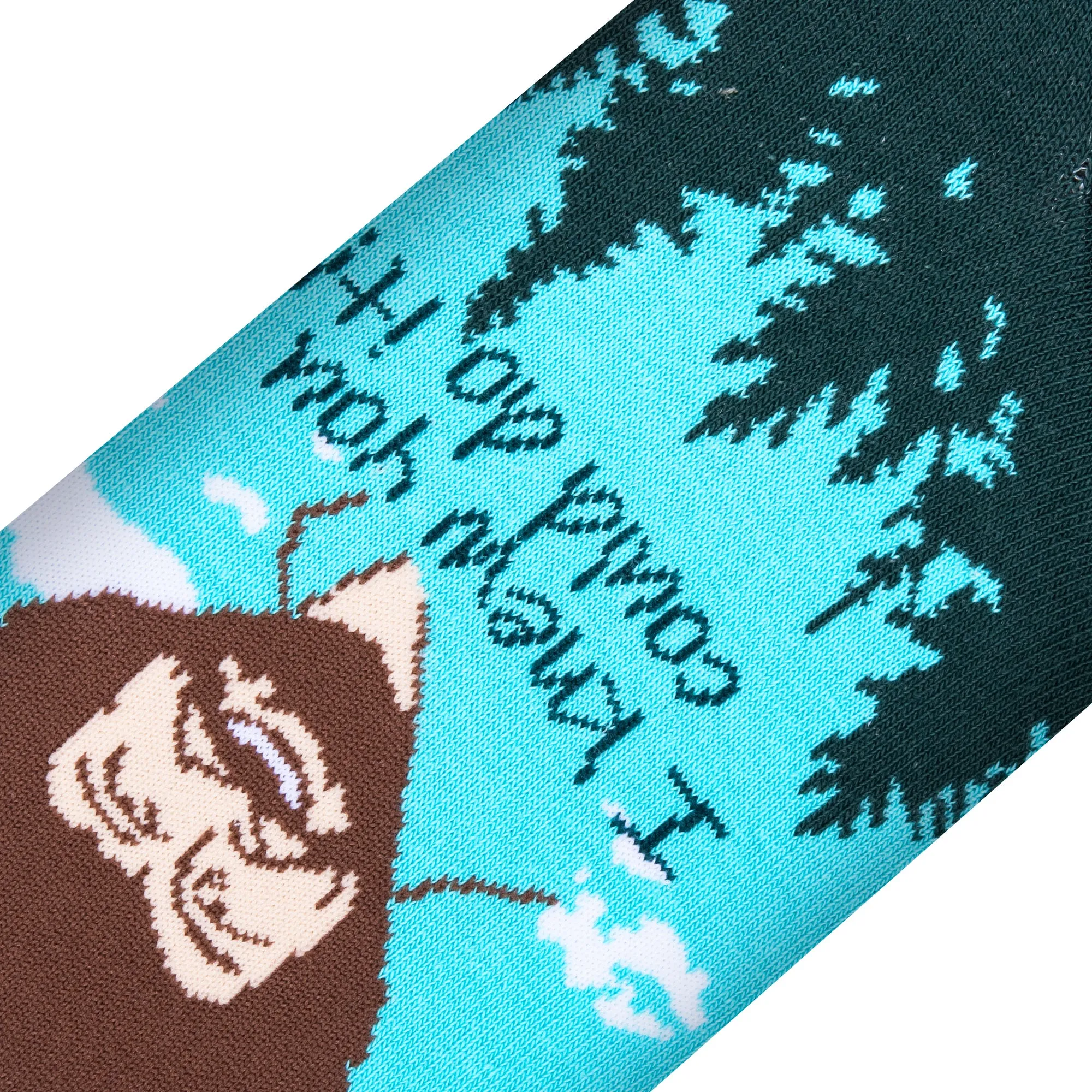 Bob Ross You Can Do it Men's Crew Socks sold by Odd Sox product image thumbnail 4