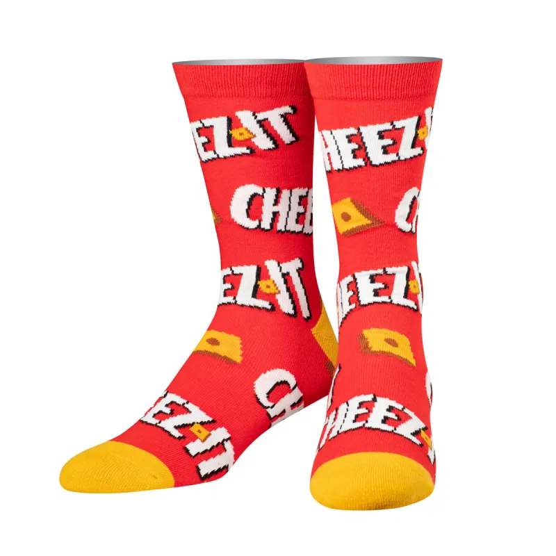 Keep It Cheezy Men's Crew Socks sold by Odd Sox