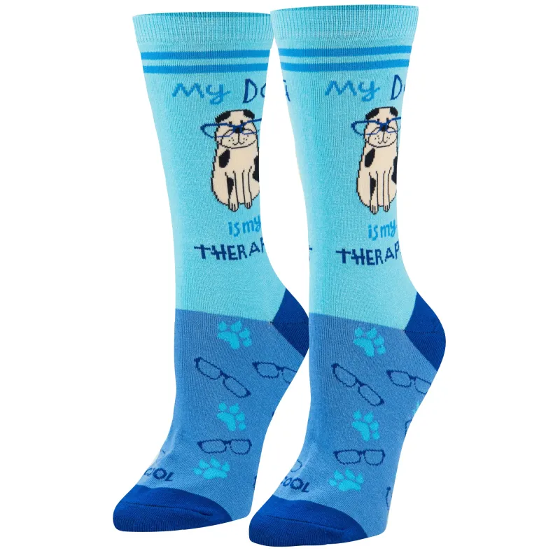 Dog Therapist Women's Crew Socks sold by Odd Sox