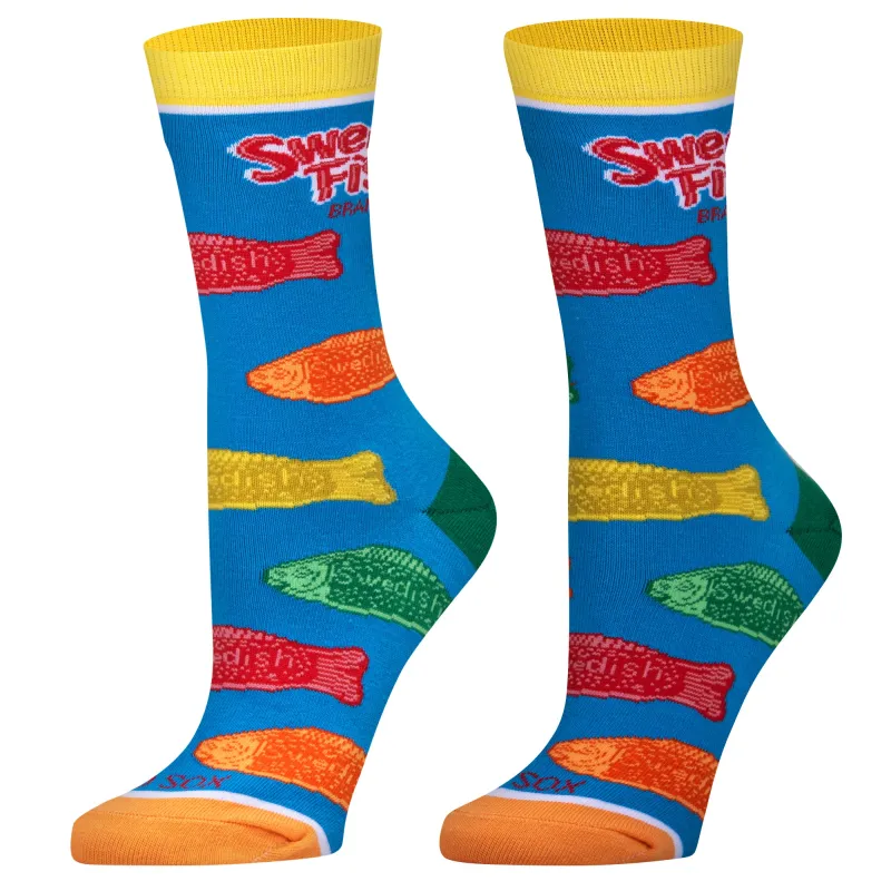 Swedish Fish Flavors Women's Crew Socks sold by Odd Sox