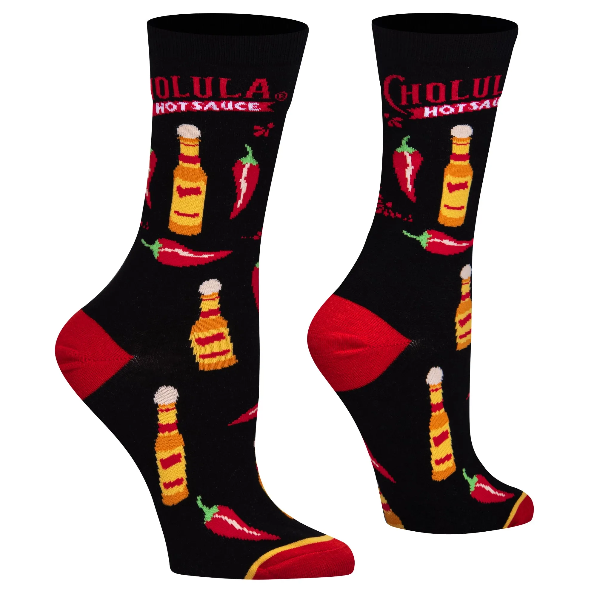 Cholula Too Spicy Women's Crew Socks sold by Odd Sox product image thumbnail 3
