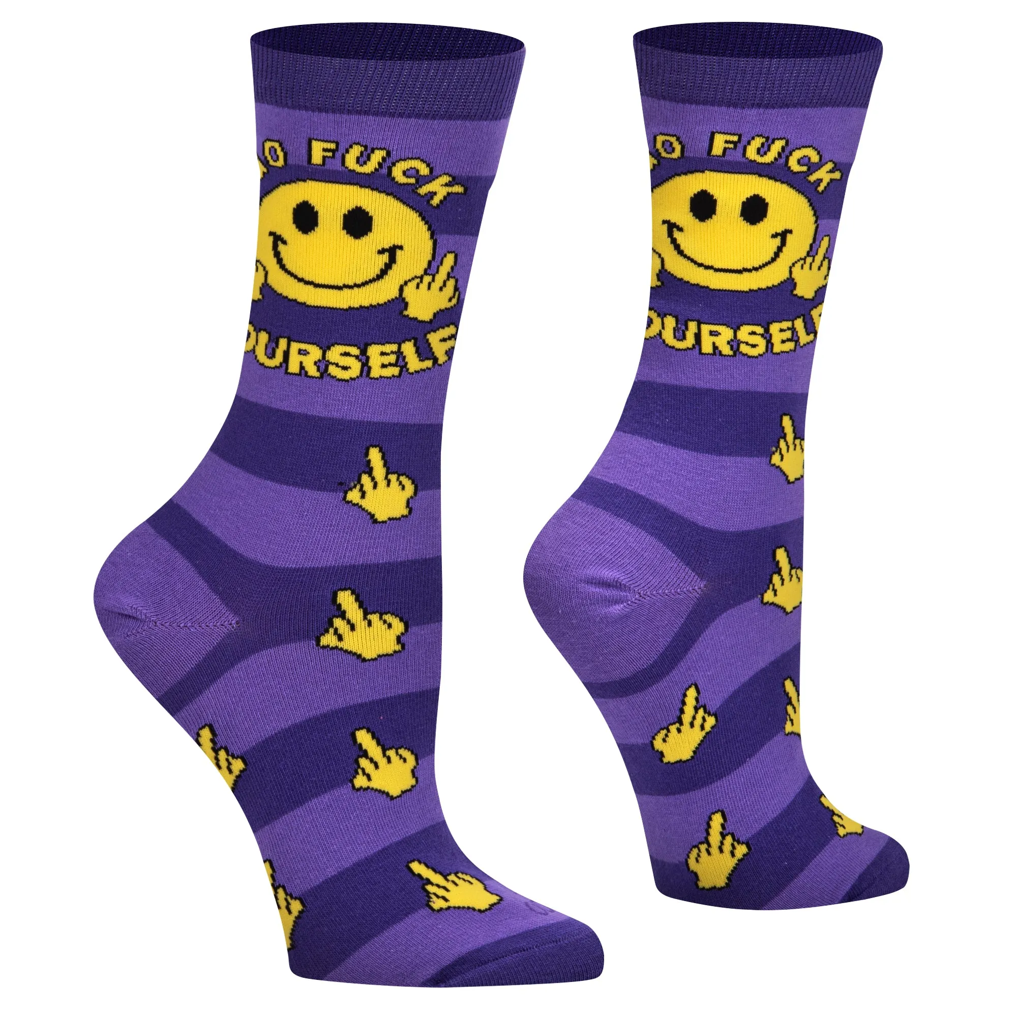 Go Fuck Yourself Women's Crew Socks sold by Odd Sox product image thumbnail 3