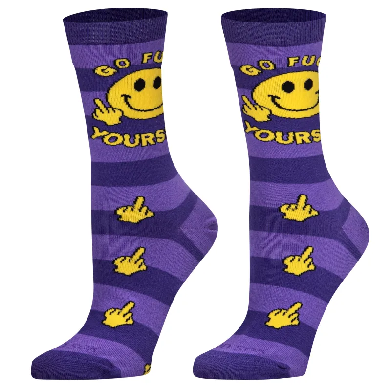 Go Fuck Yourself Women's Crew Socks sold by Odd Sox