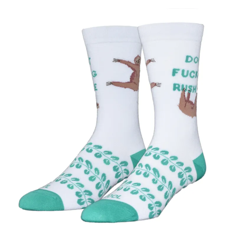 Don't Rush Me Women's Crew Socks sold by Odd Sox