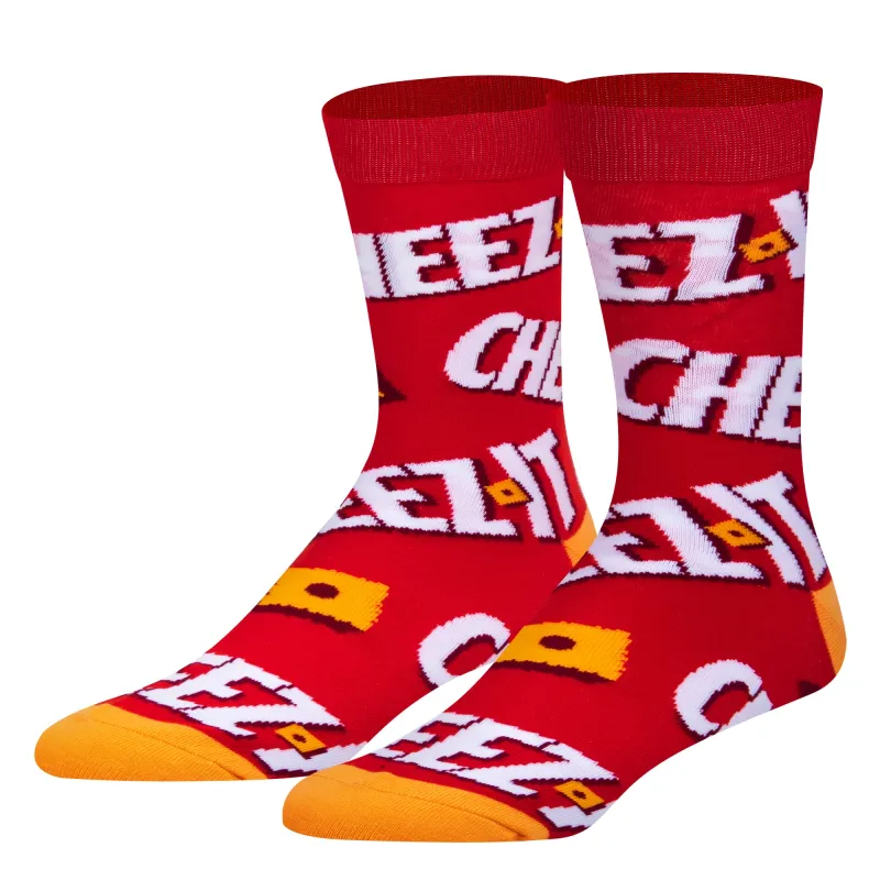 Keep It Cheezy Men's Crew Socks sold by Odd Sox