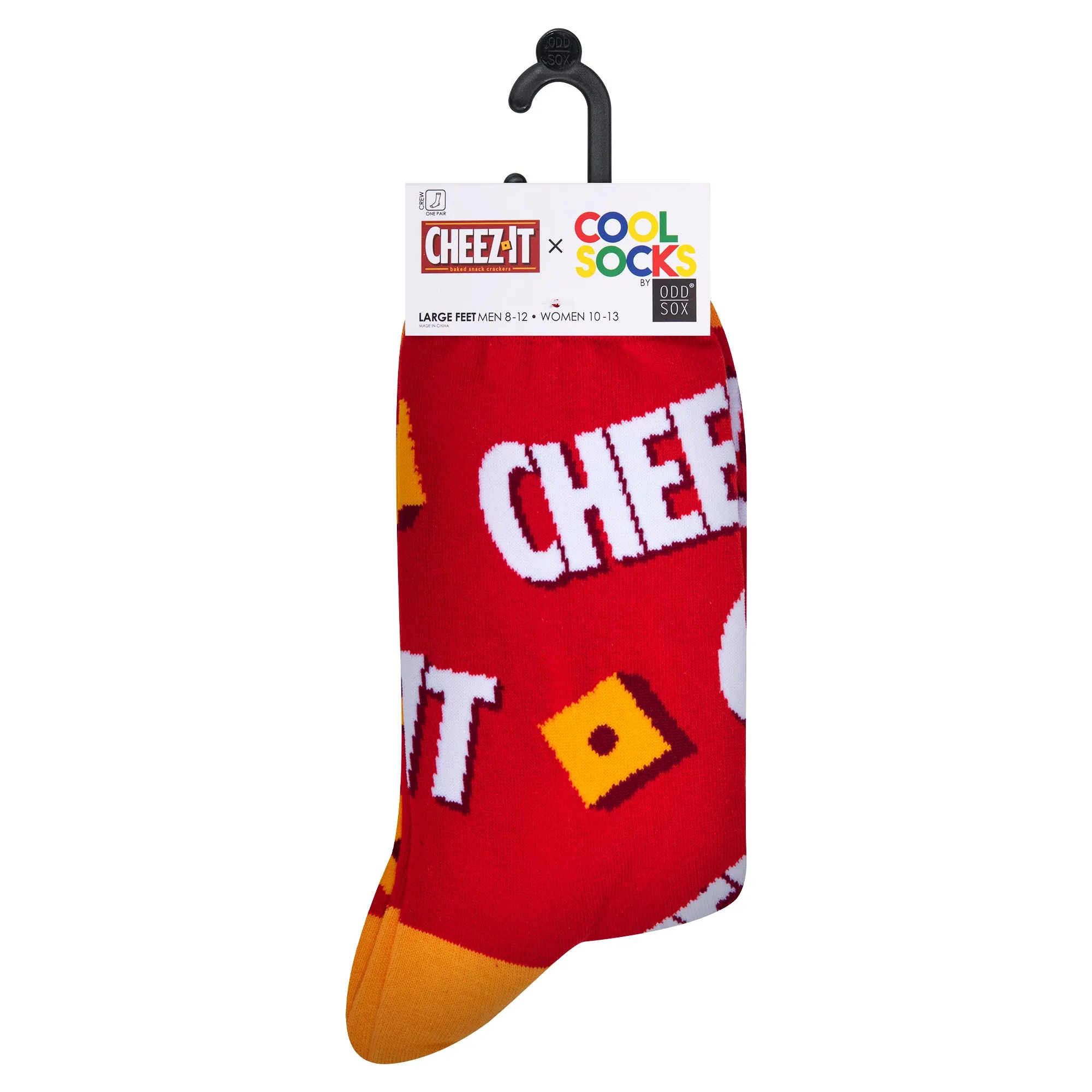 Keep It Cheezy Men's Crew Socks sold by Odd Sox product image thumbnail 5