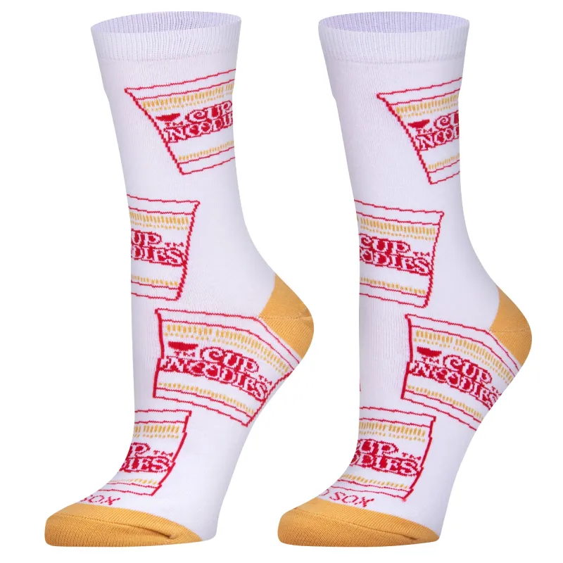 Cup Noodles Women's Crew Socks sold by Odd Sox