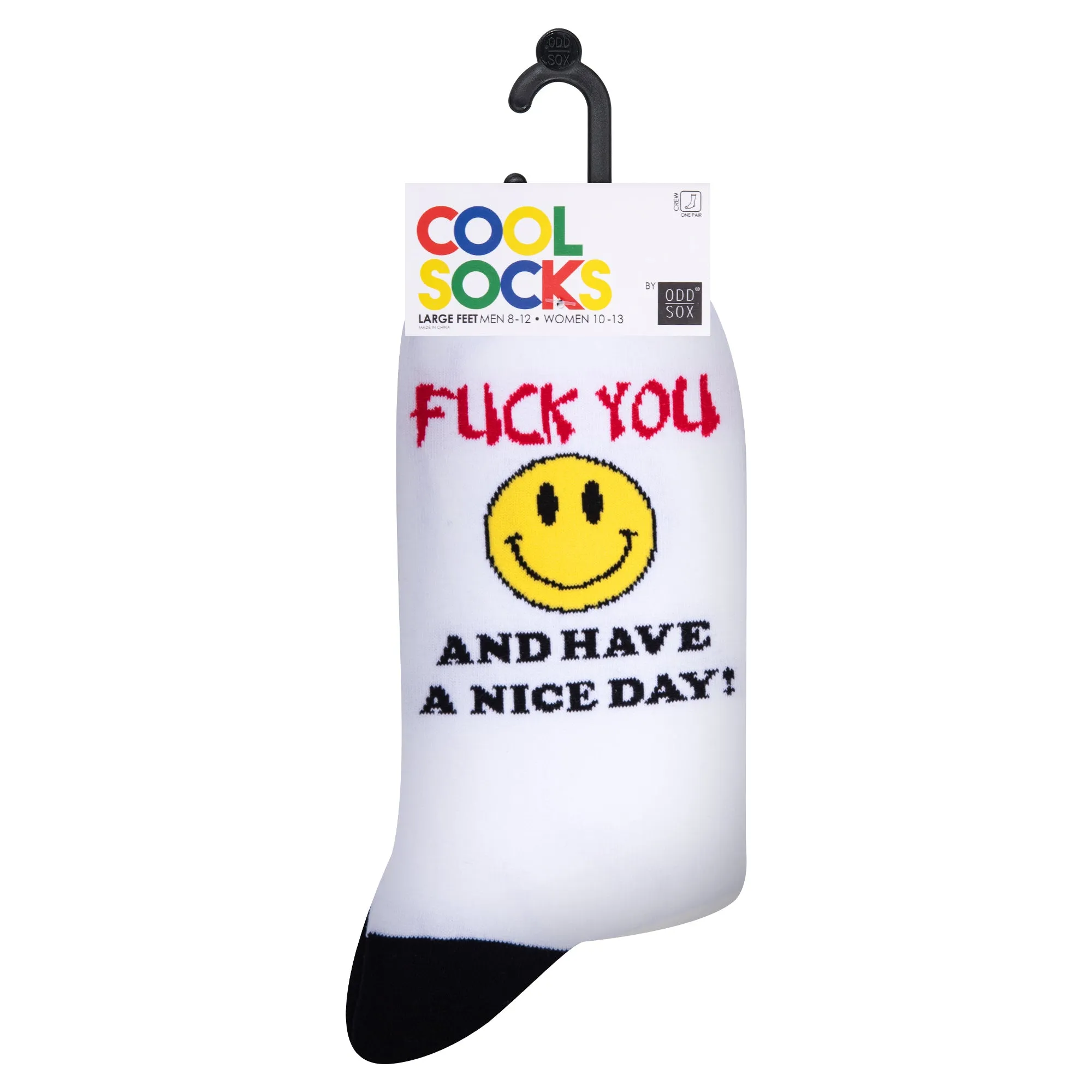 FU Have A Nice Day Men's Crew Socks sold by Odd Sox product image thumbnail 5