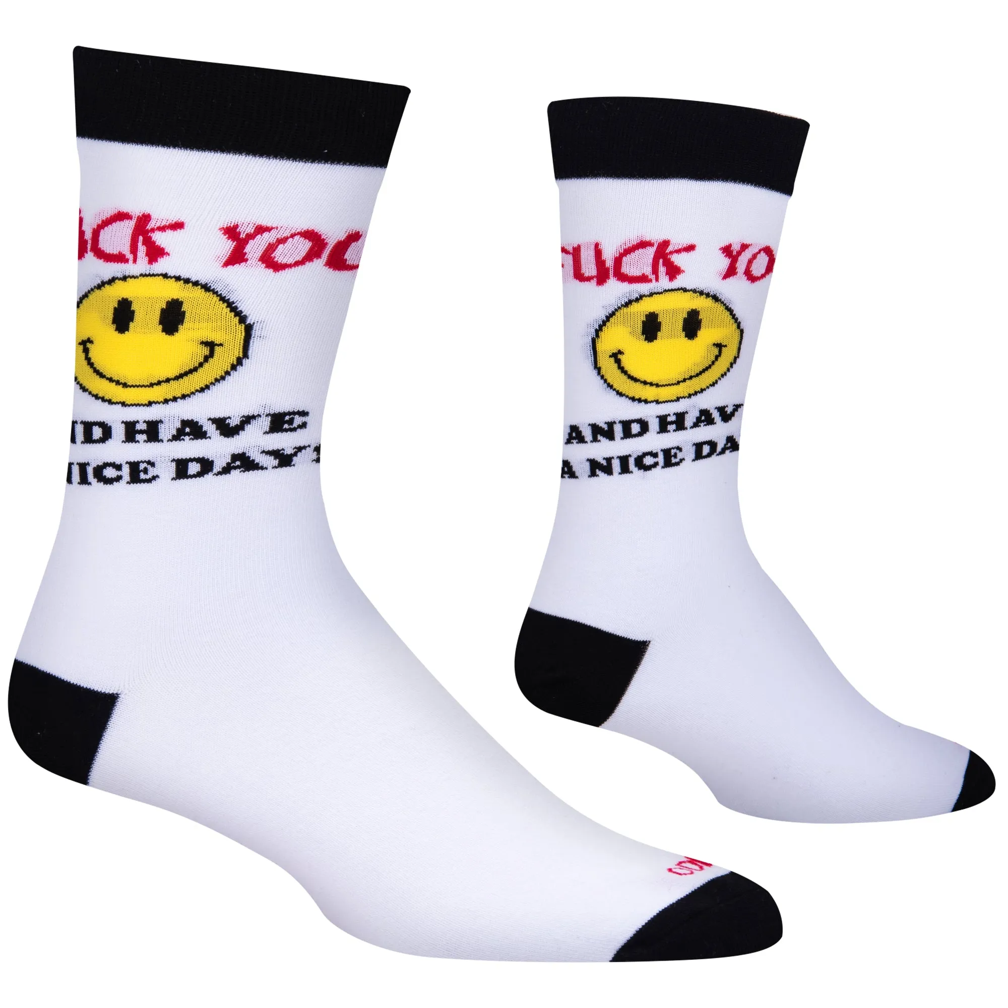 FU Have A Nice Day Men's Crew Socks sold by Odd Sox product image thumbnail 3
