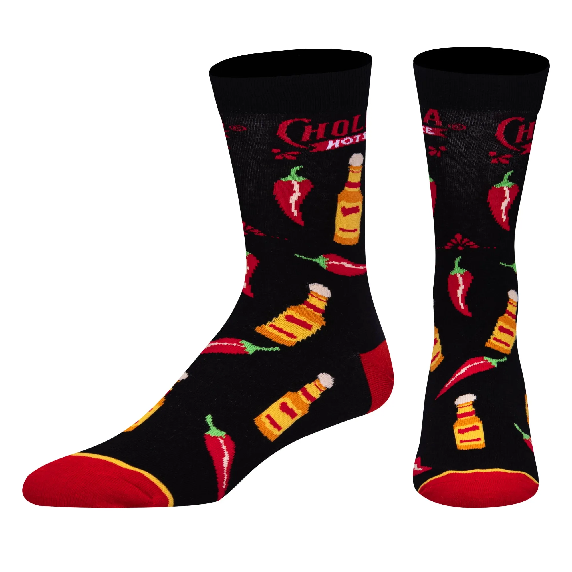 Cholula Nothing Too Spicy Men's Crew Socks sold by Odd Sox product image thumbnail 2