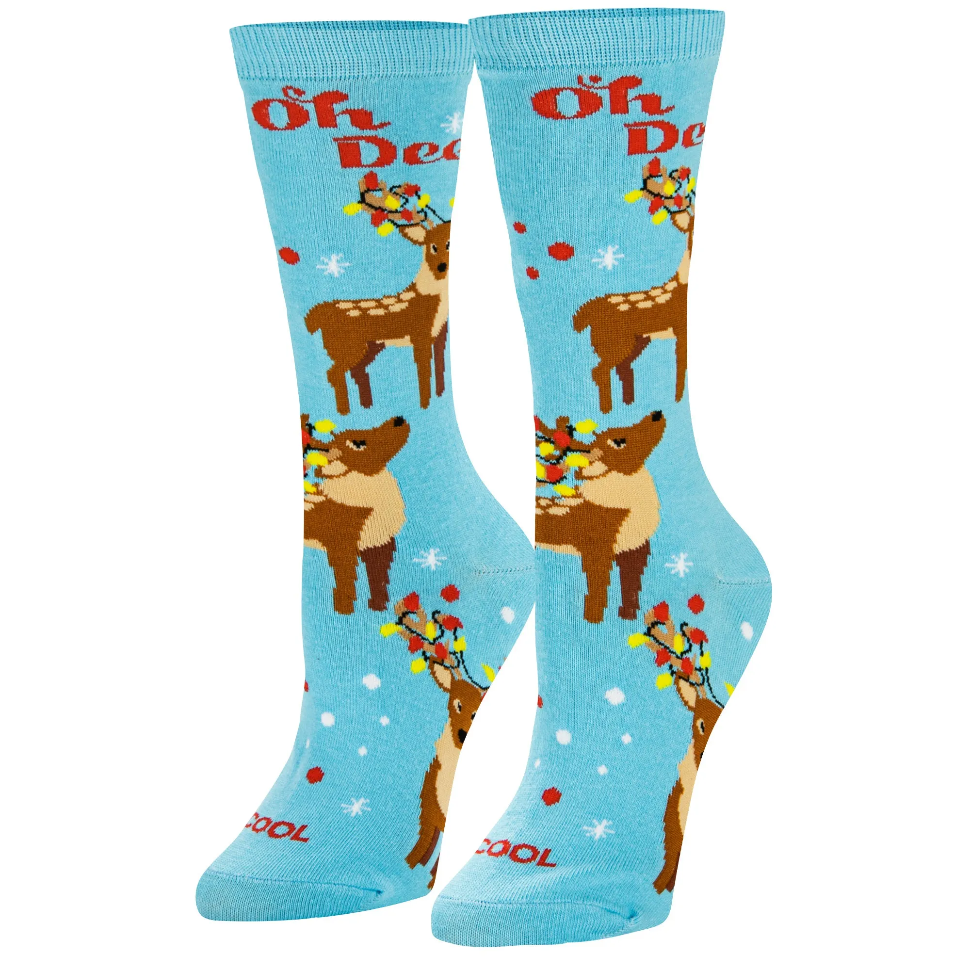Oh Deer Women's Crew Socks sold by Odd Sox