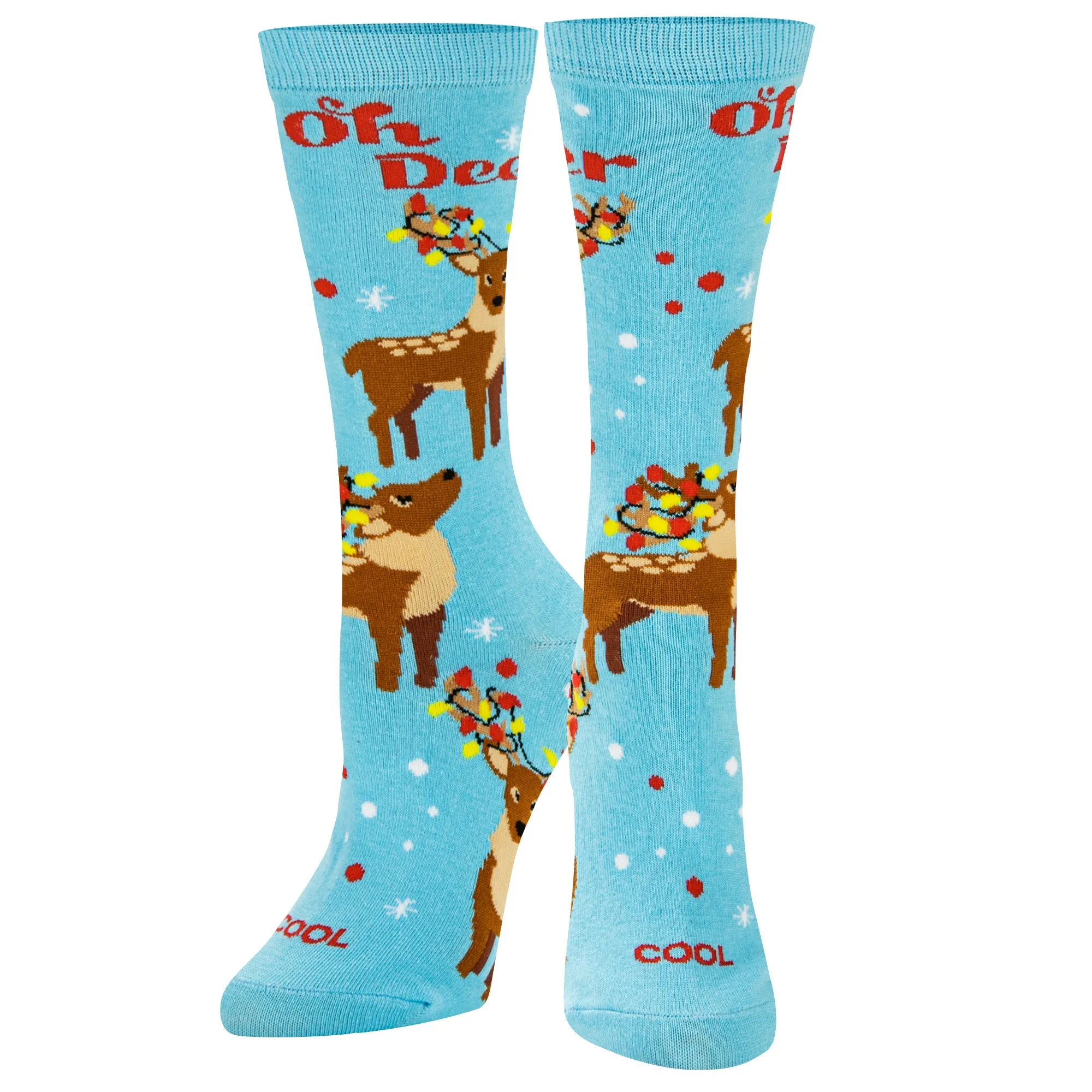 Oh Deer Women's Crew Socks sold by Odd Sox product image thumbnail 2