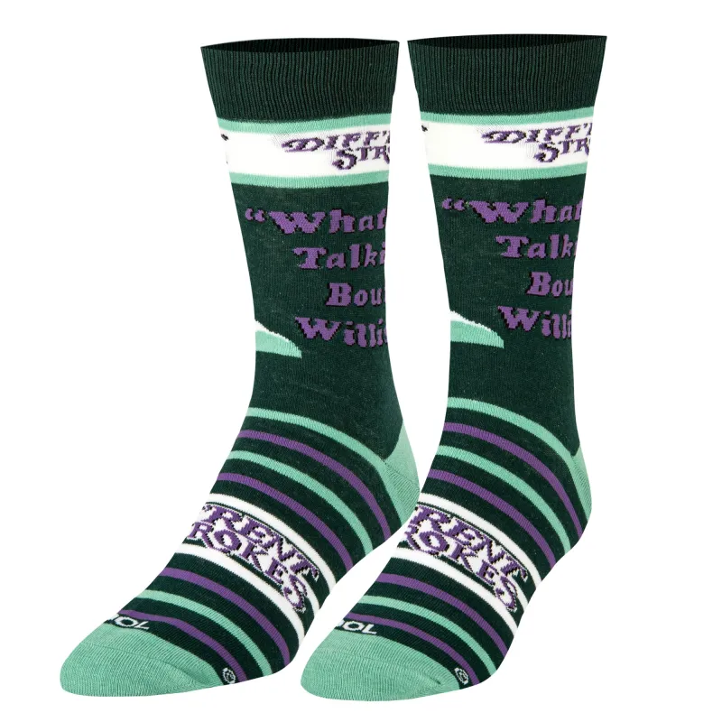 Diff'rent Strokes Men's Crew Socks sold by Odd Sox