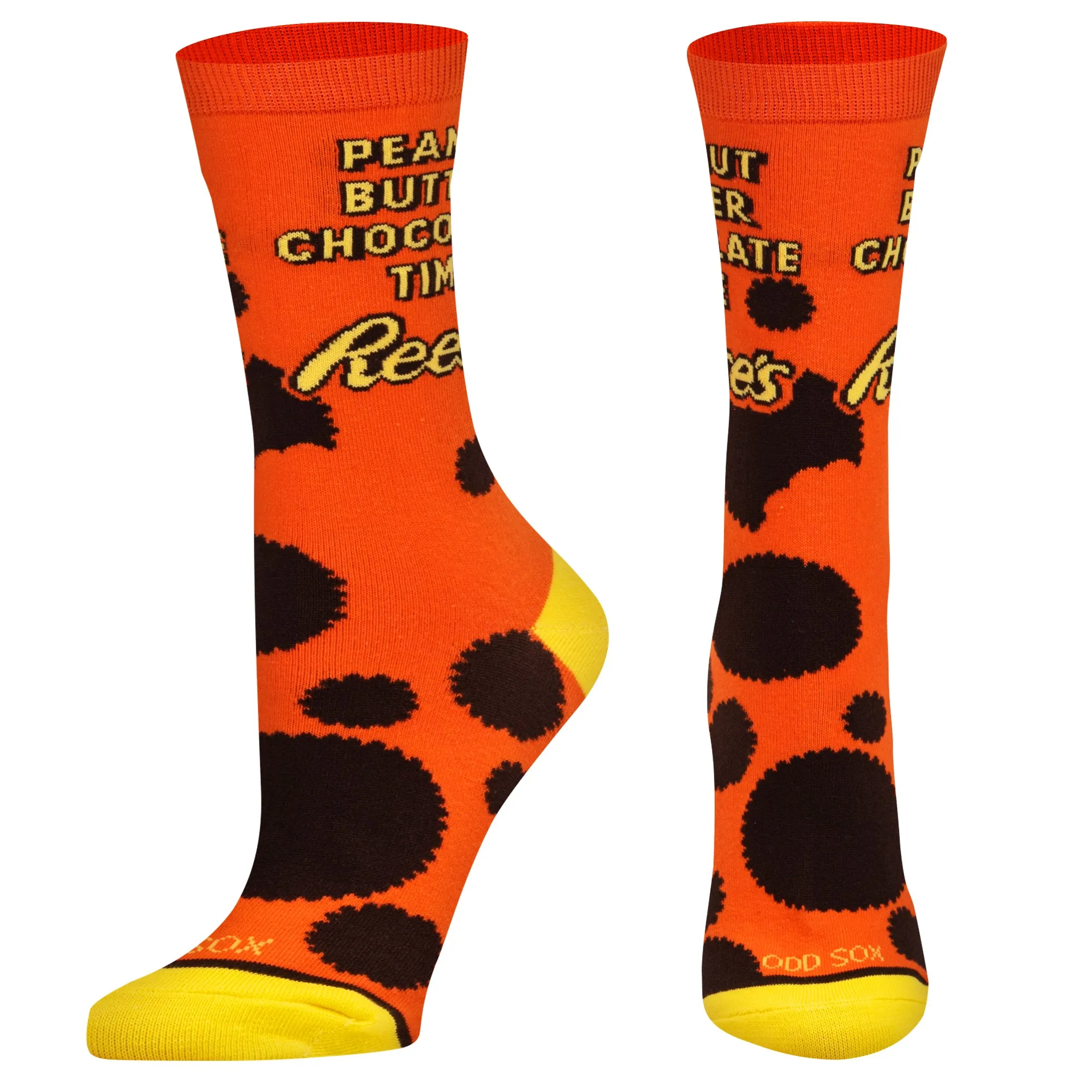 Peanut Reese's Butter Chocolate Time Women's Crew Socks sold by Odd Sox product image thumbnail 2