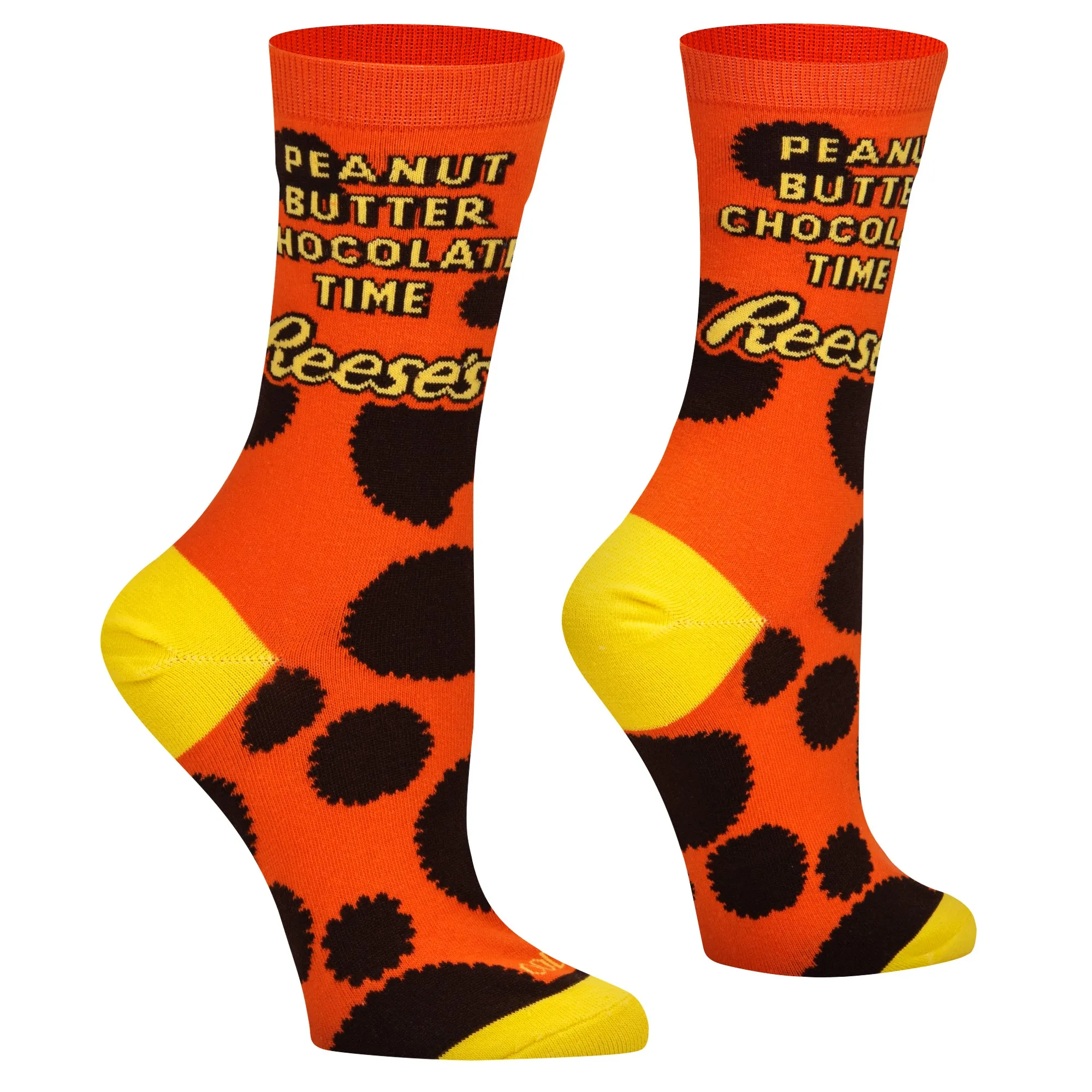 Peanut Reese's Butter Chocolate Time Women's Crew Socks sold by Odd Sox product image thumbnail 3