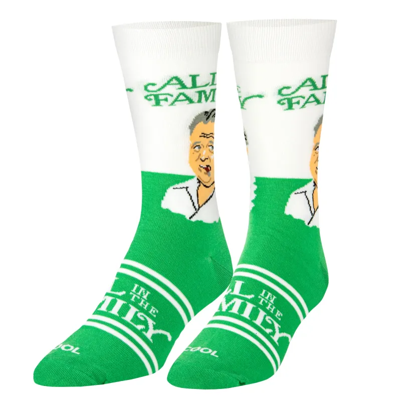 All In The Family Men's Crew Socks sold by Odd Sox