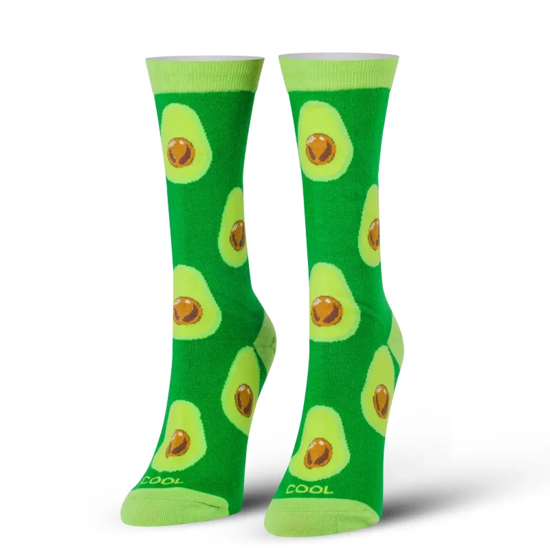 Avocados Women's Crew Socks sold by Odd Sox