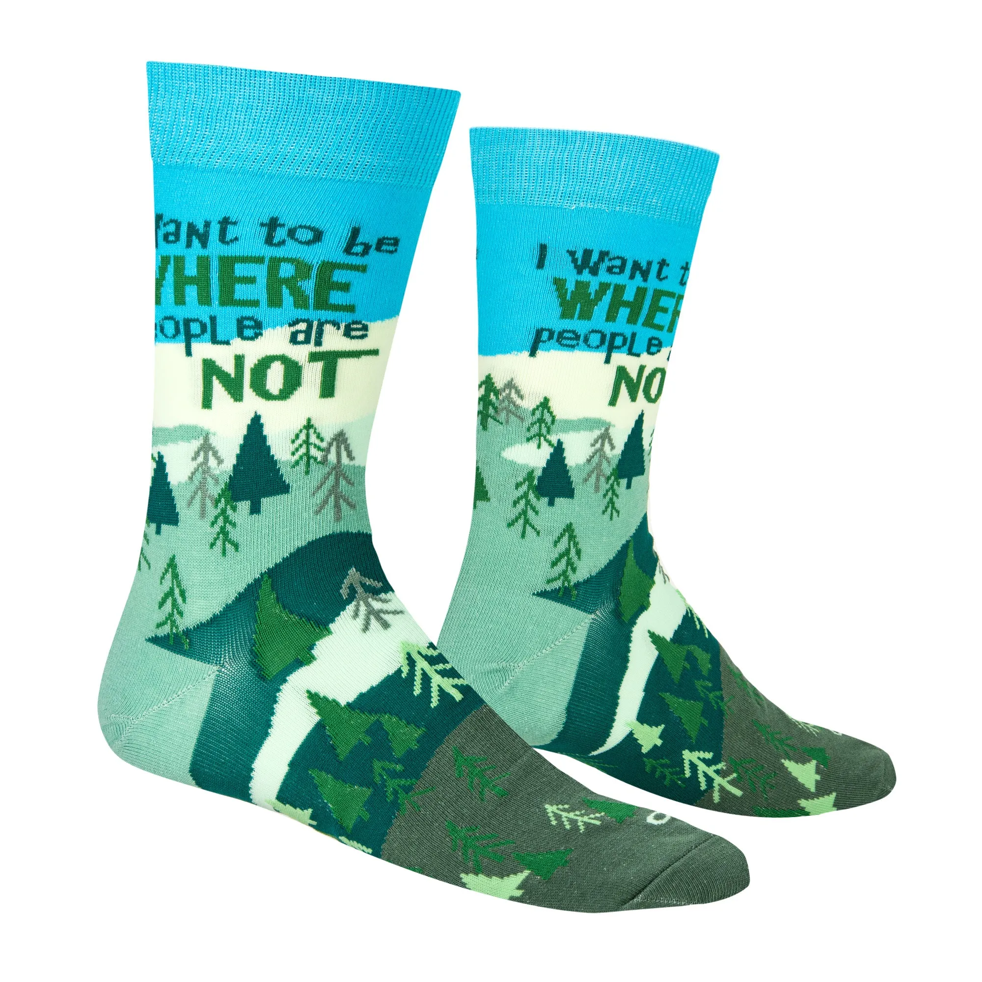 Where People Are Not Men's Crew Socks sold by Odd Sox product image thumbnail 3