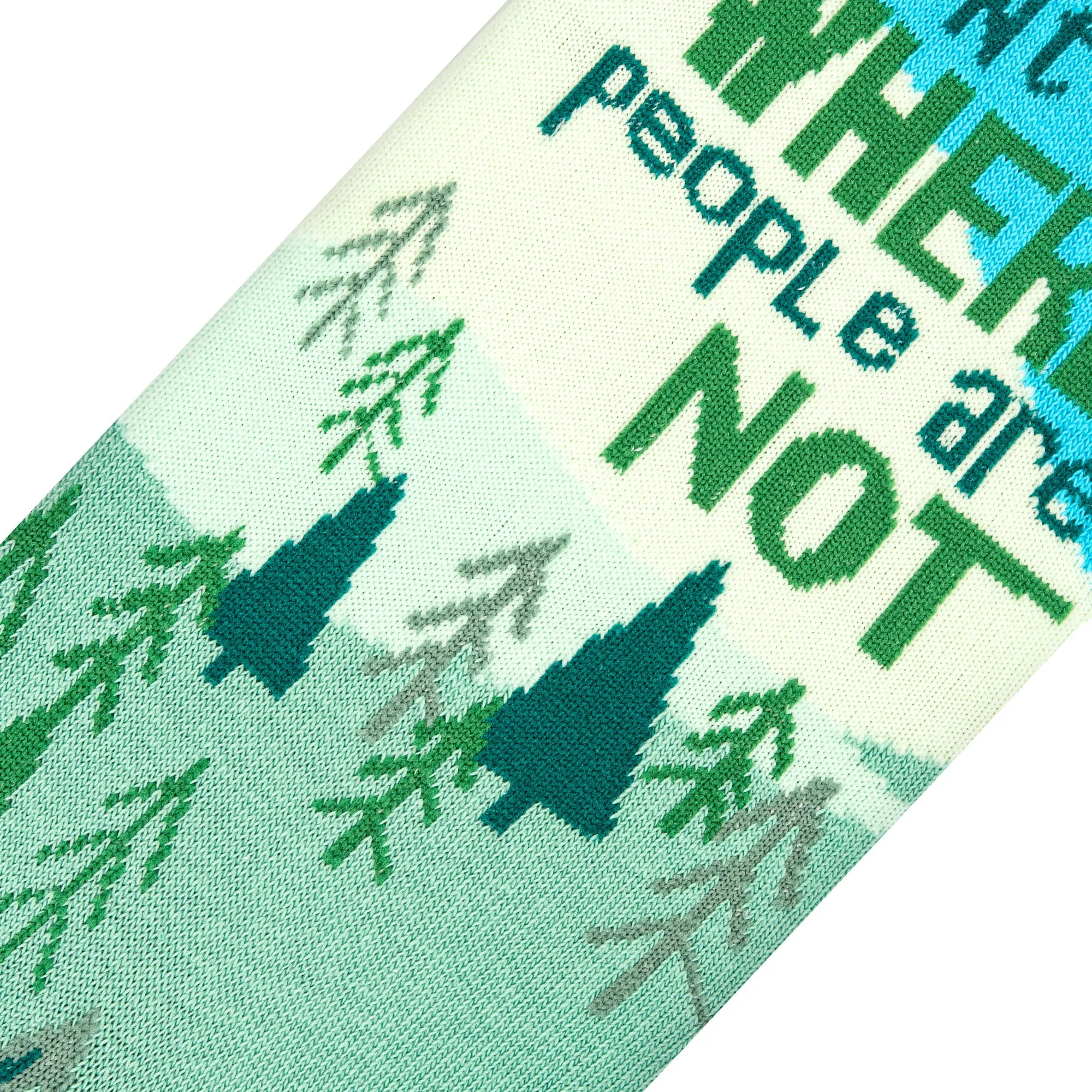 Where People Are Not Men's Crew Socks sold by Odd Sox product image thumbnail 4