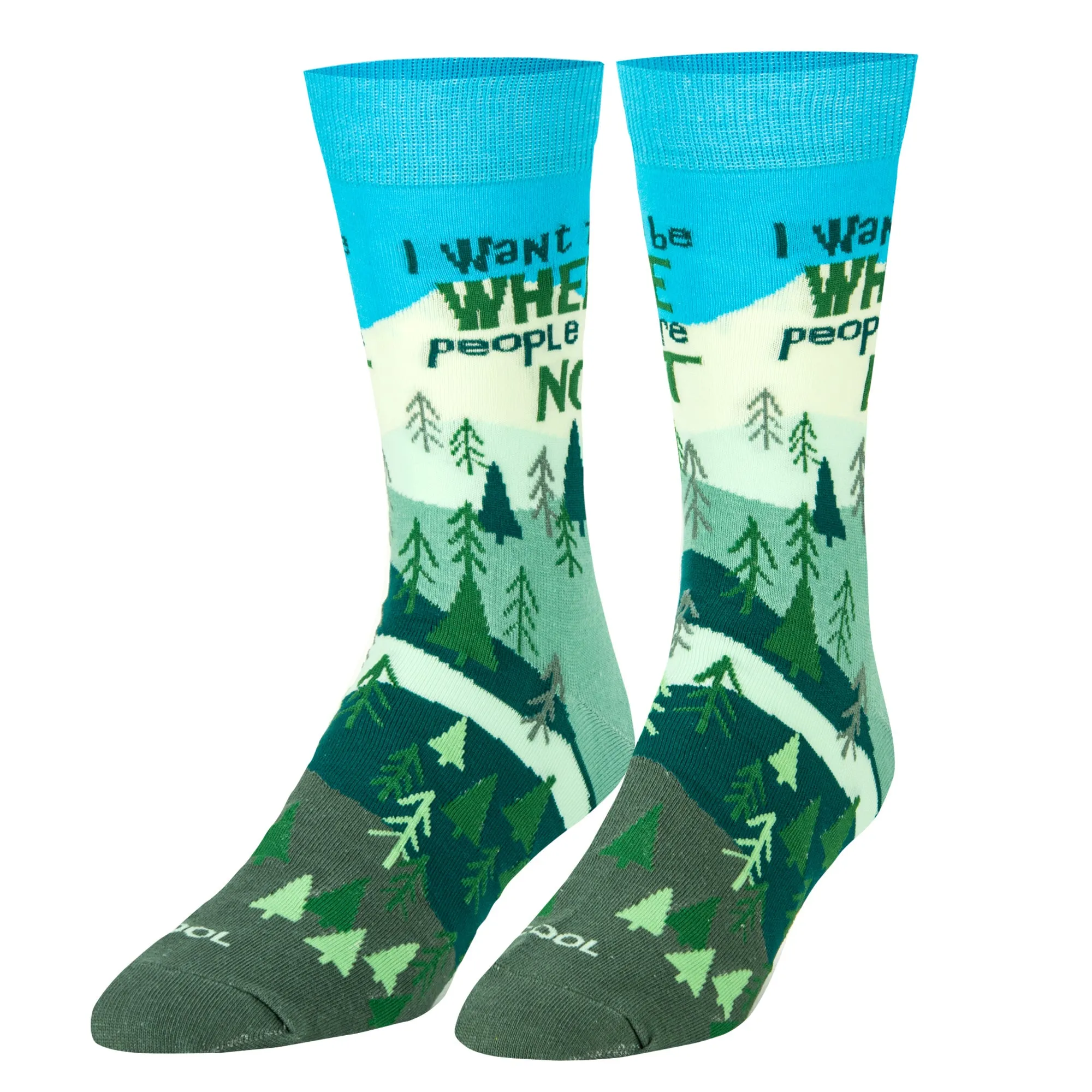 Where People Are Not Men's Crew Socks sold by Odd Sox