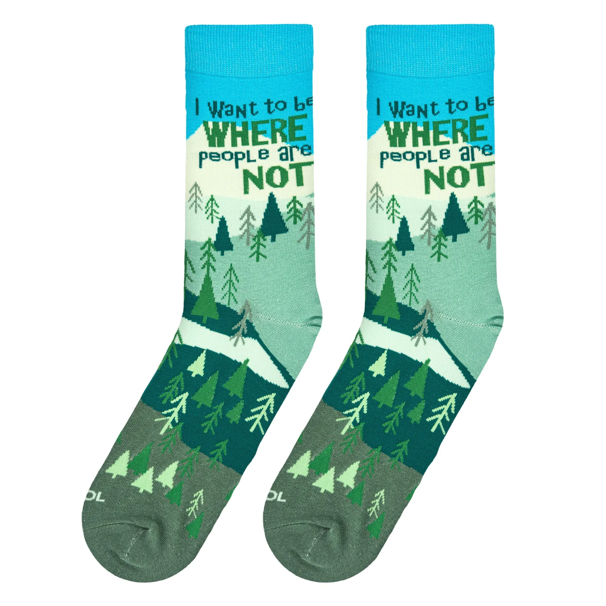 Where People Are Not Men's Crew Socks sold by Odd Sox product image thumbnail 5