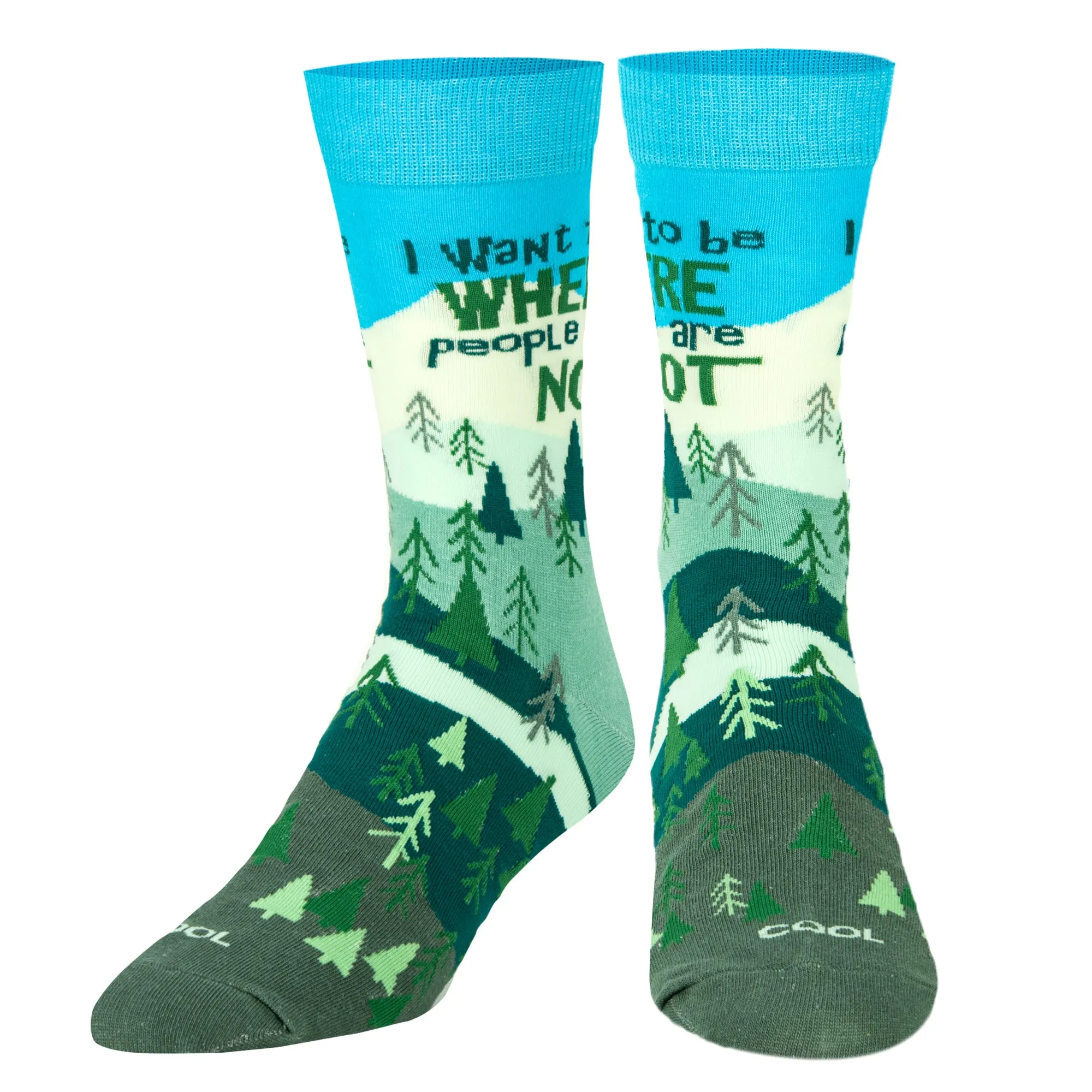 Where People Are Not Men's Crew Socks sold by Odd Sox product image thumbnail 2