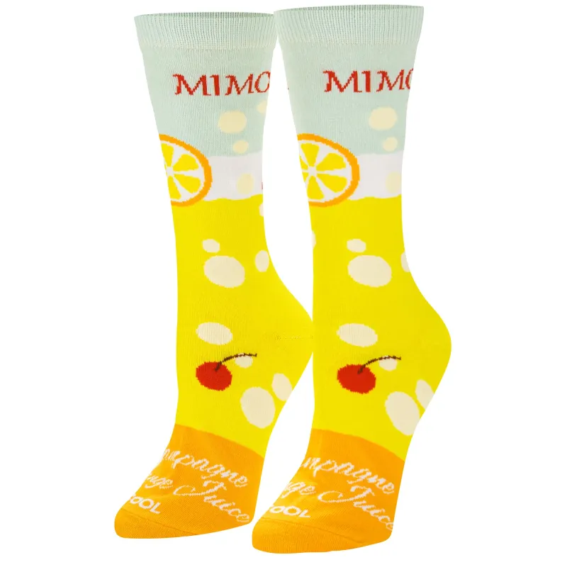 Mimosa Recipe Women's Crew Socks sold by Odd Sox