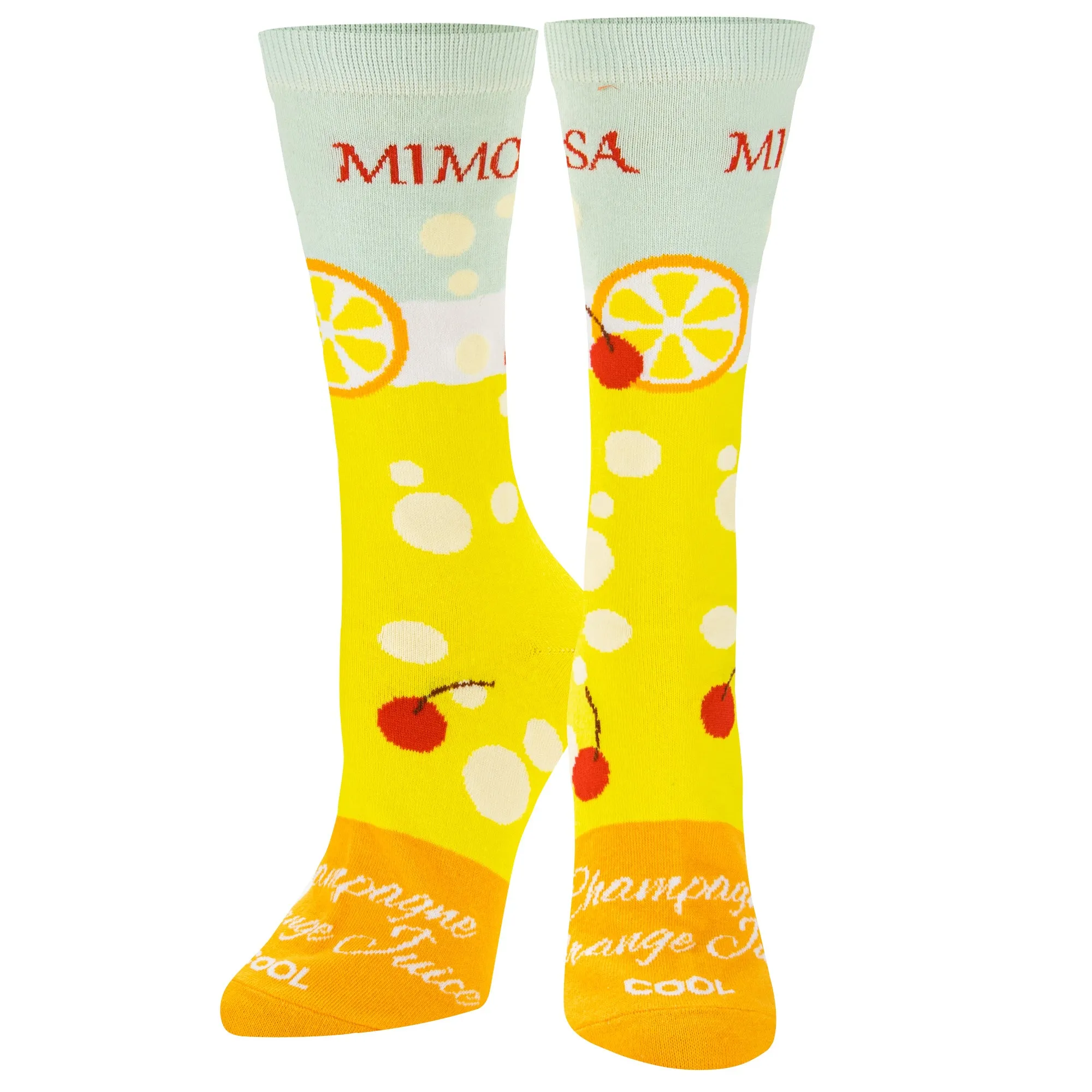 Mimosa Recipe Women's Crew Socks sold by Odd Sox product image thumbnail 2