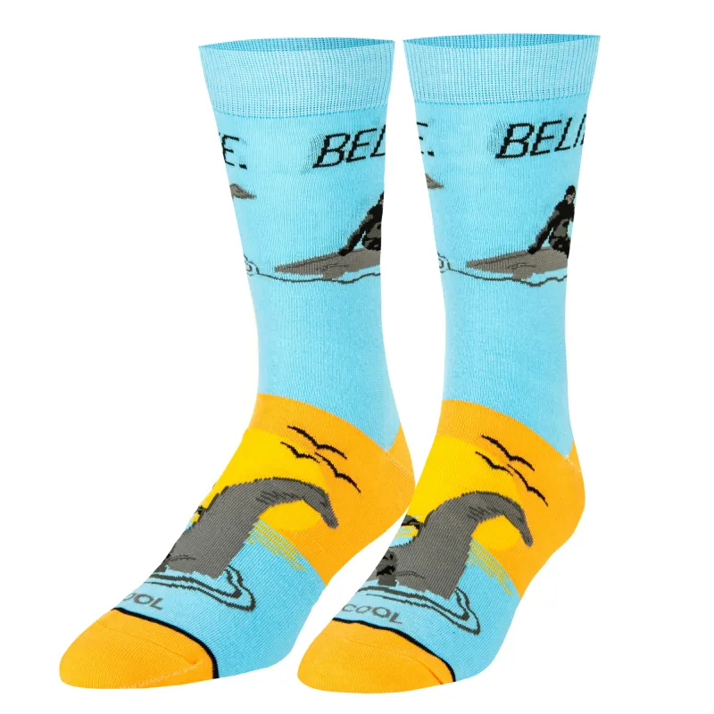 Believe Men's Crew Socks sold by Odd Sox