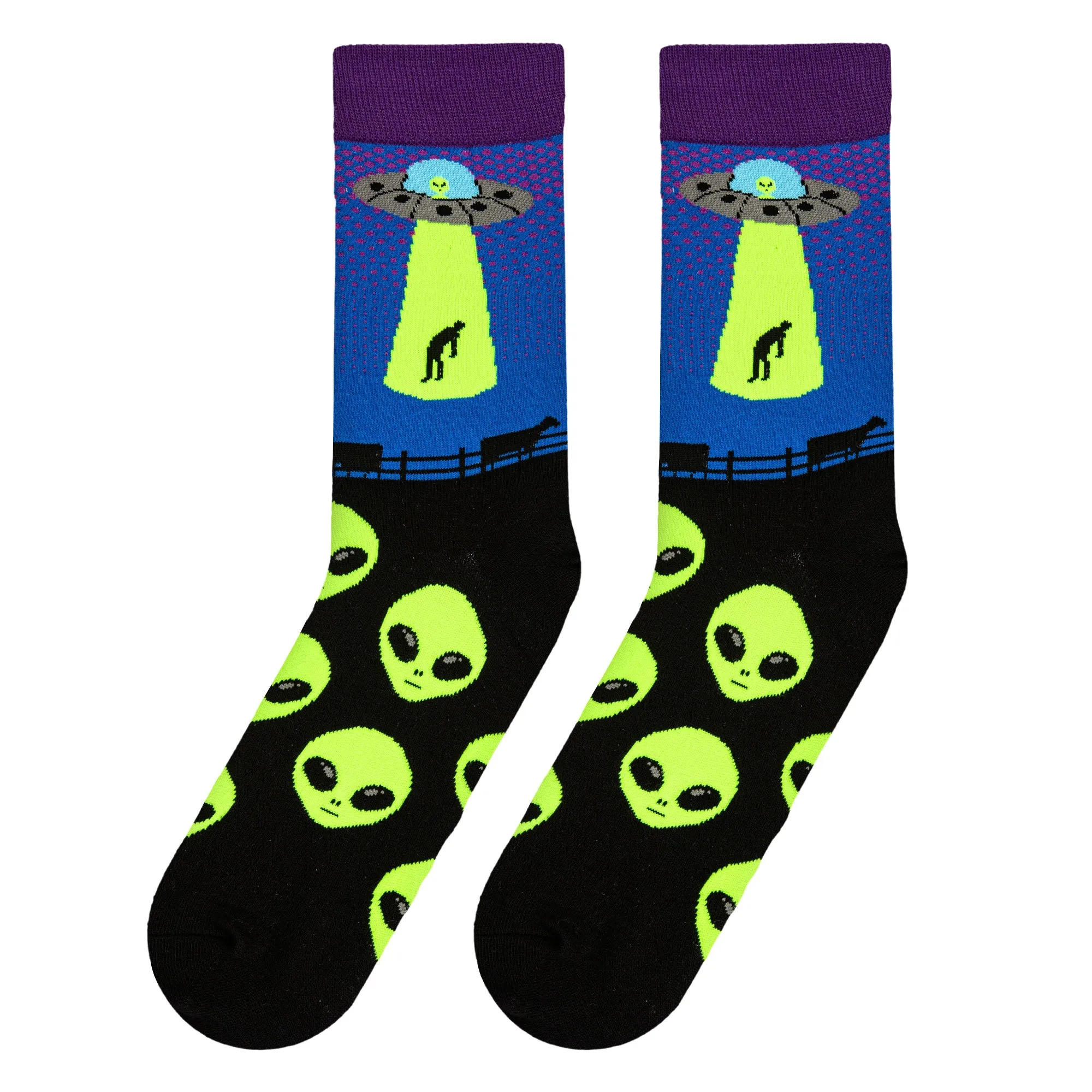 Alien Abduction Men's Crew Socks sold by Odd Sox product image thumbnail 5